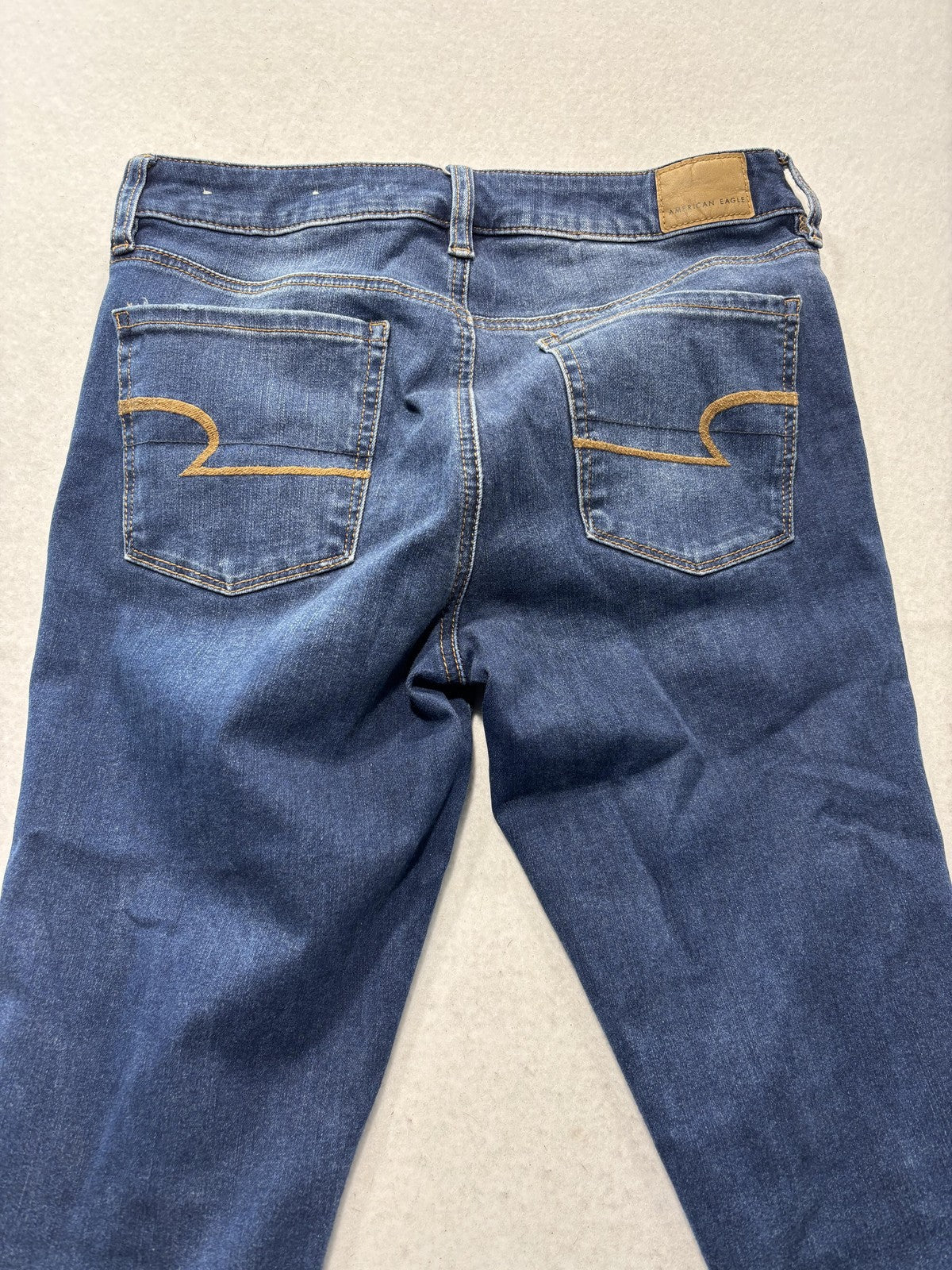 American Eagle High Rise Jegging Jeans Womens 8 Medium Wash Distressed 30x24.5