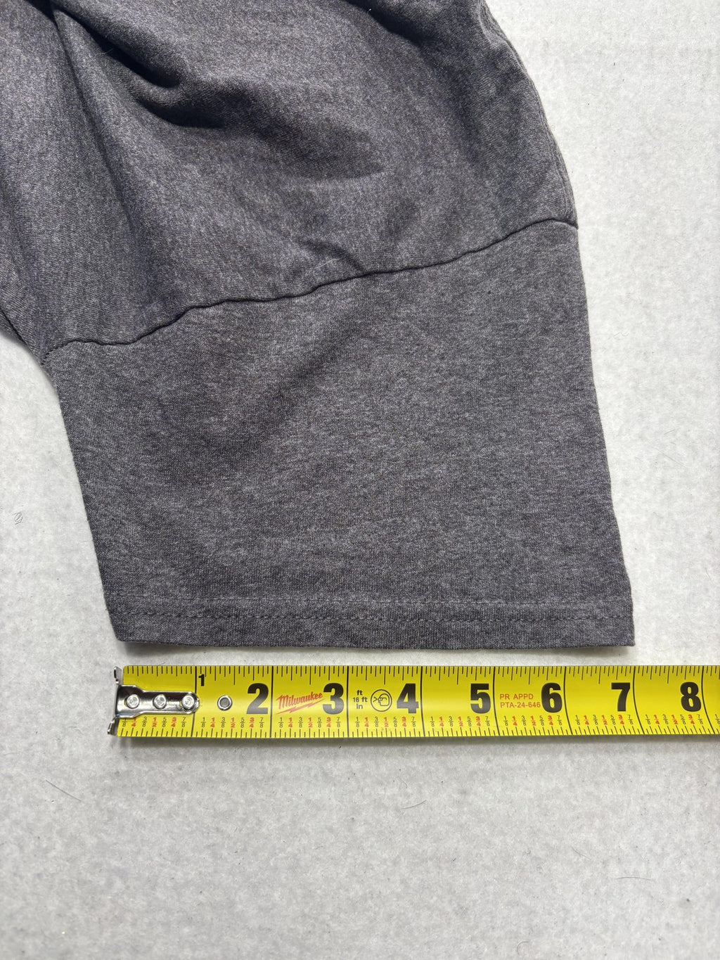 Shirt Mens Medium Gray Crew Neck Short Sleeve Tee Basic Casual Lightweight