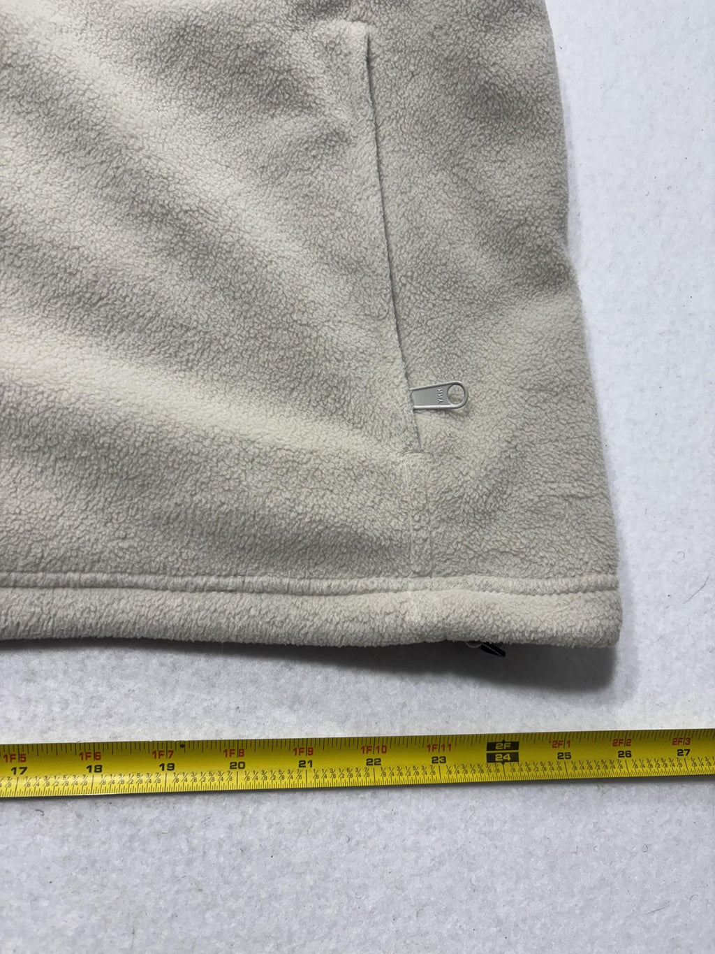 Columbia Crossterra Jacket Mens XL Beige Fleece Full Zip Stand Collar Outdoor
