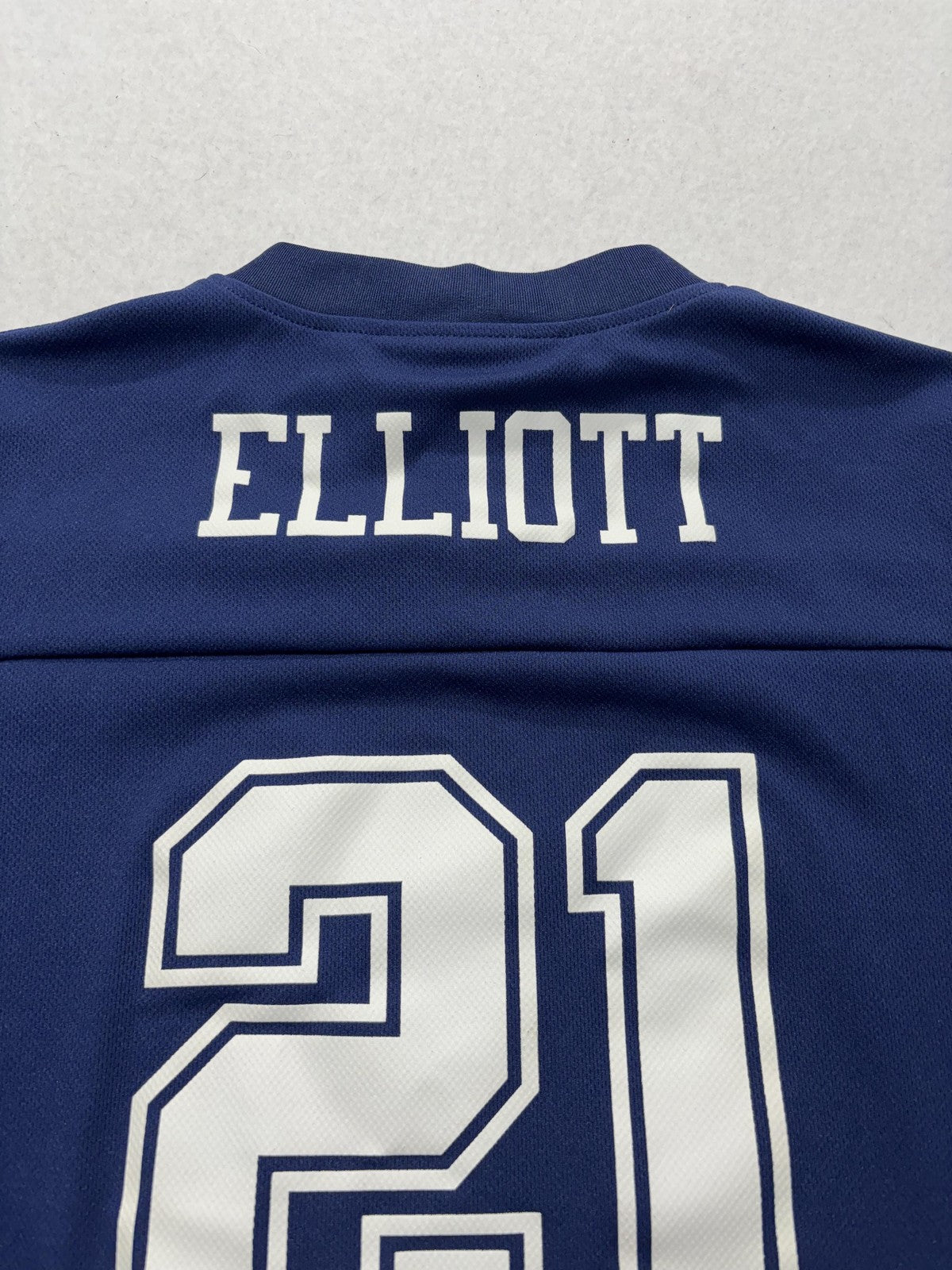 Dallas Cowboys Jersey Boys Medium Blue NFL Football Authentic Elliott 21