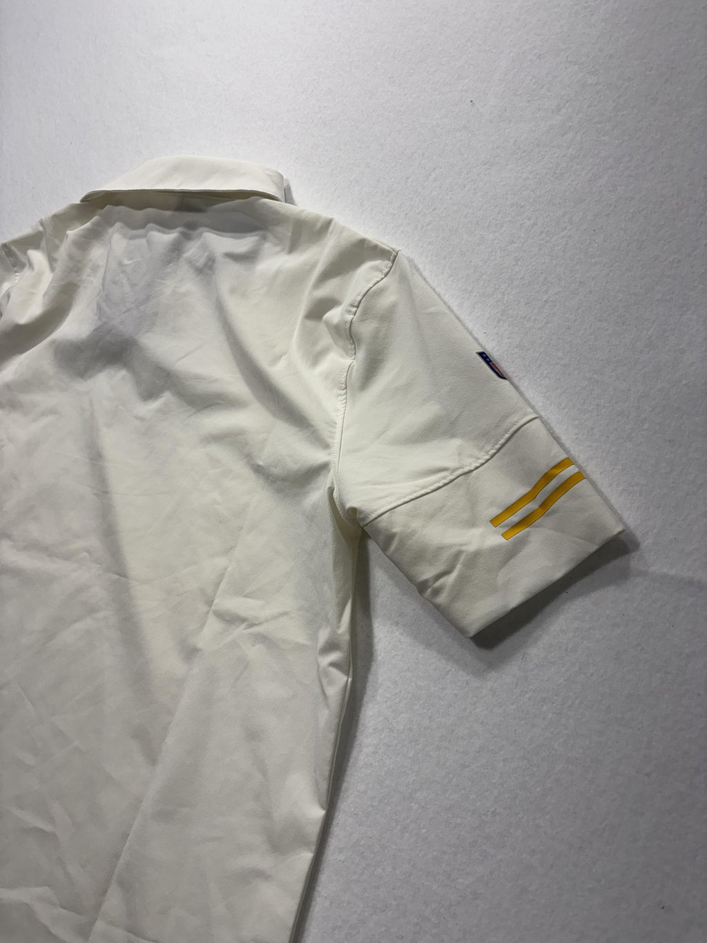 Pittsburgh Steelers Polo Shirt Mens Medium White NFL Football Nike Dri Fit