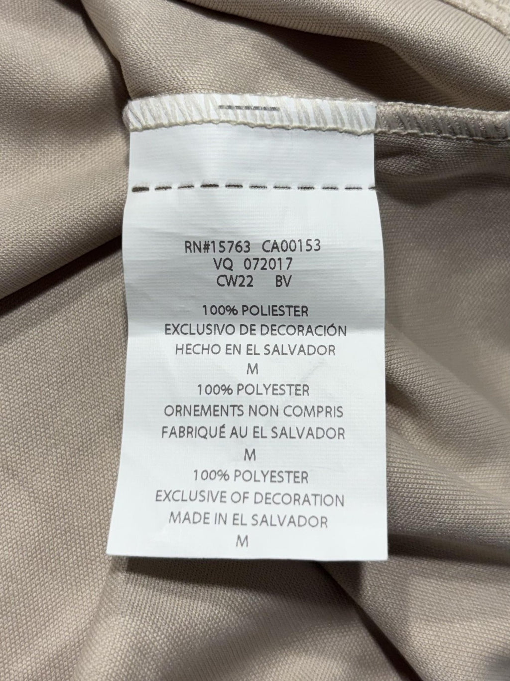 Champion Performance Shirt Mens Medium Beige Short Sleeve Athletic CW22 T-Shirt
