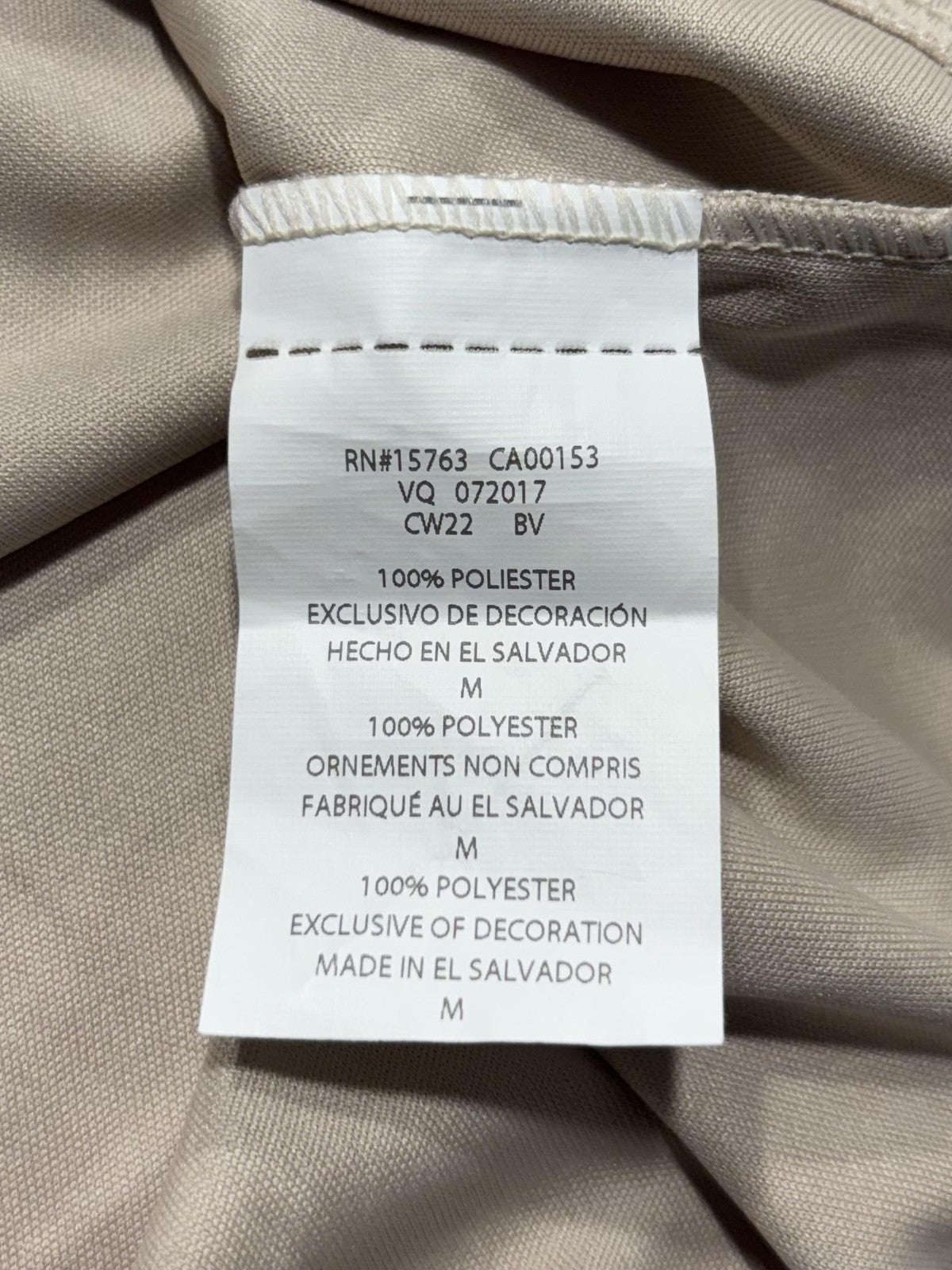 Champion Performance Shirt Mens Medium Beige Short Sleeve Athletic CW22 T-Shirt