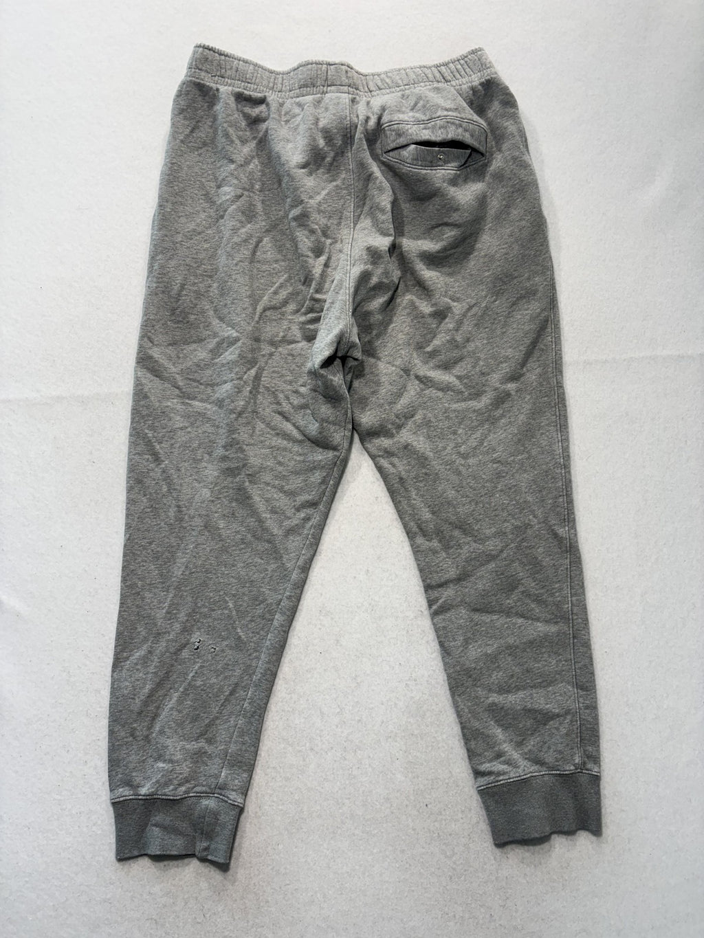 Nike Jogger Pants Mens Large Gray Fleece Elastic Waist Tapered Athletic Pockets