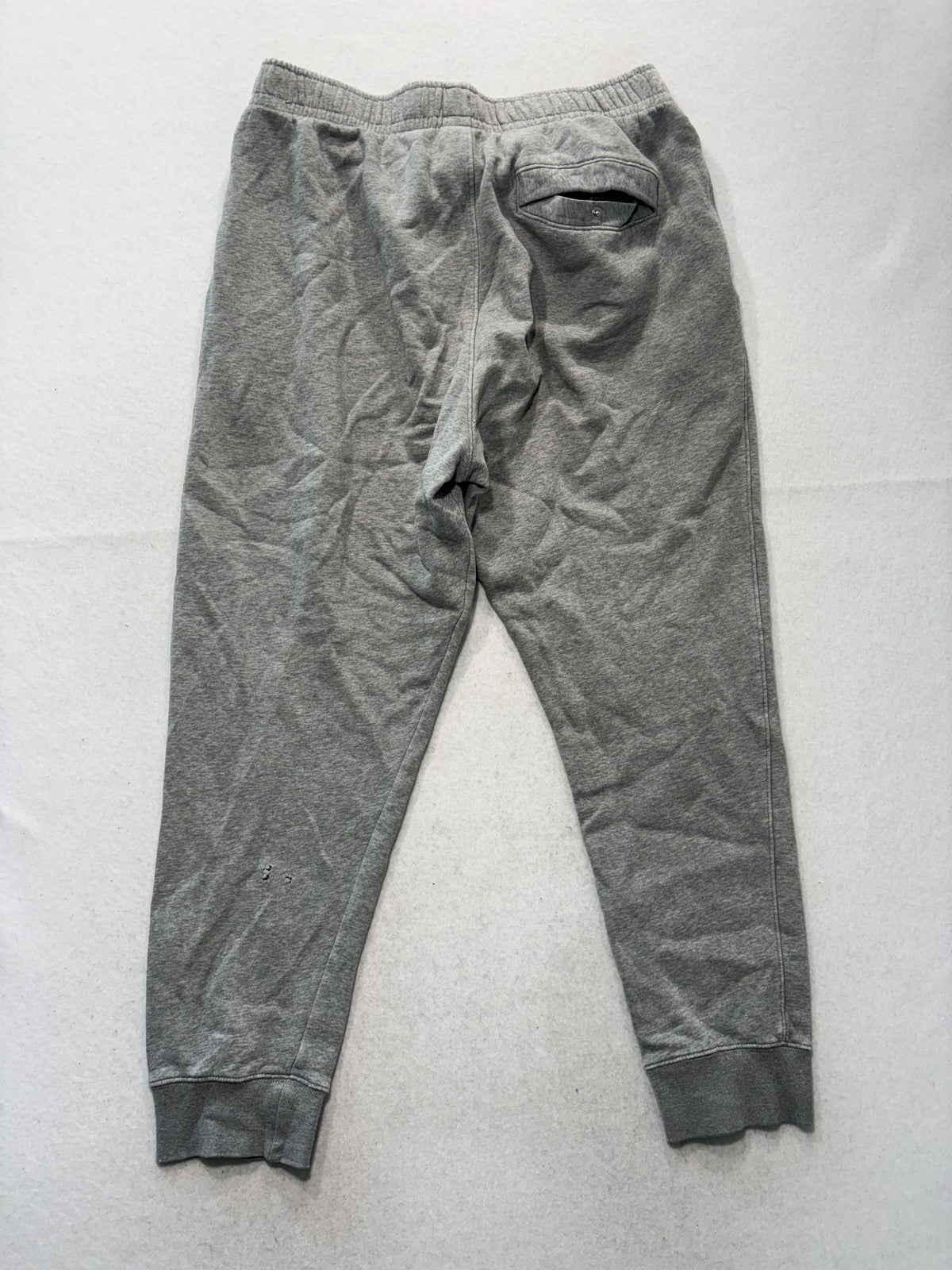 Nike Jogger Pants Mens Large Gray Fleece Elastic Waist Tapered Athletic Pockets