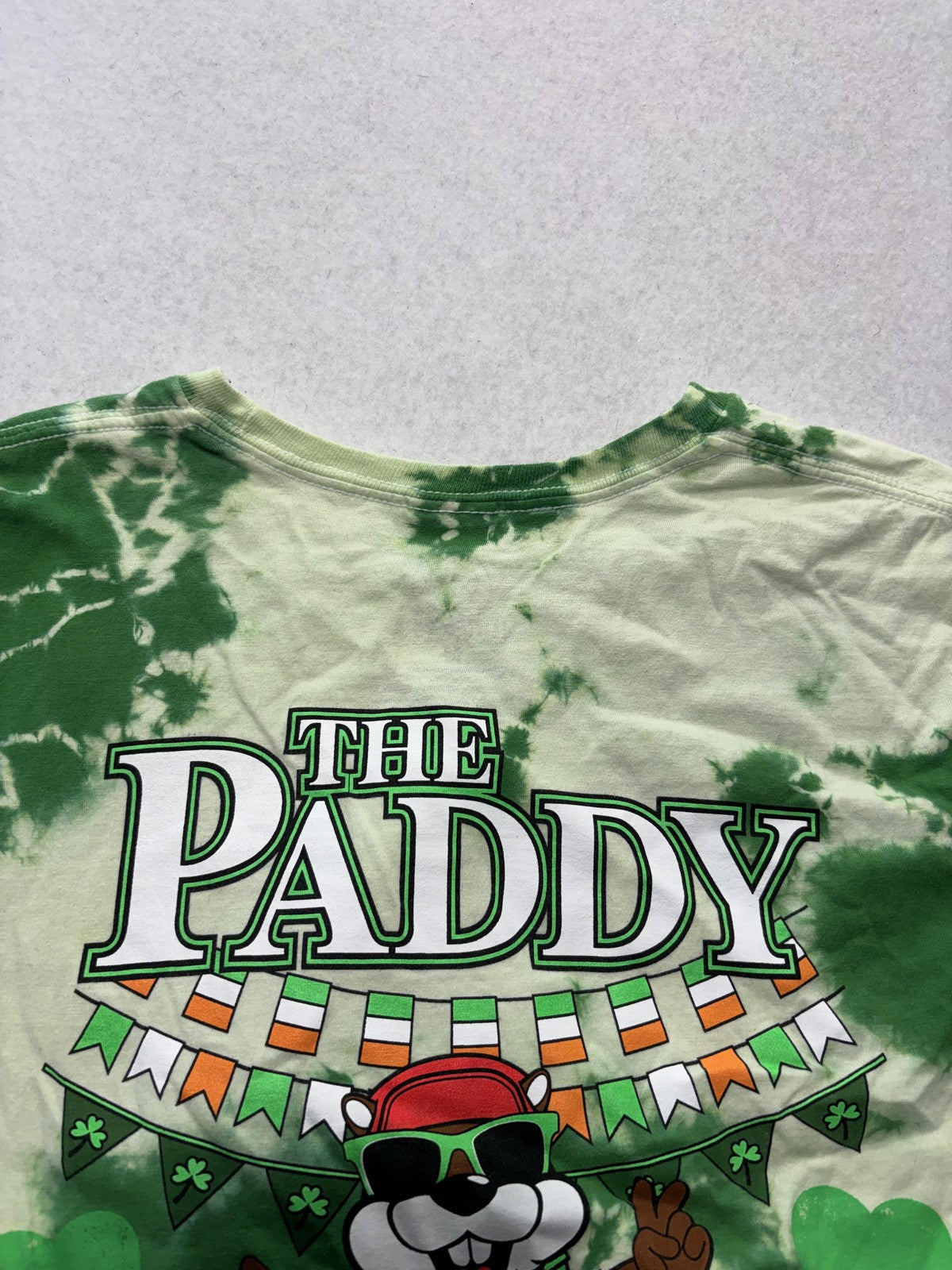Buc-ee's Shirt Mens Medium Green Tie Dye The Paddy St Patricks Day Graphic Tee