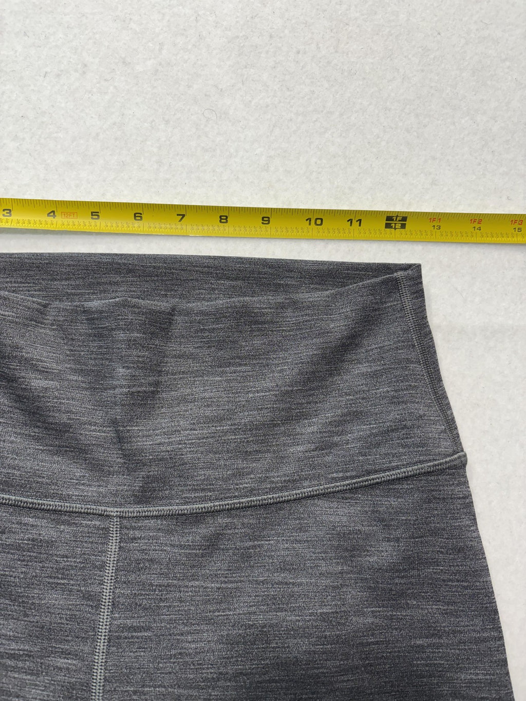 Lululemon Leggings Womens 8 Gray High Rise 27" Inseam Ankle Yoga Stretch Knit
