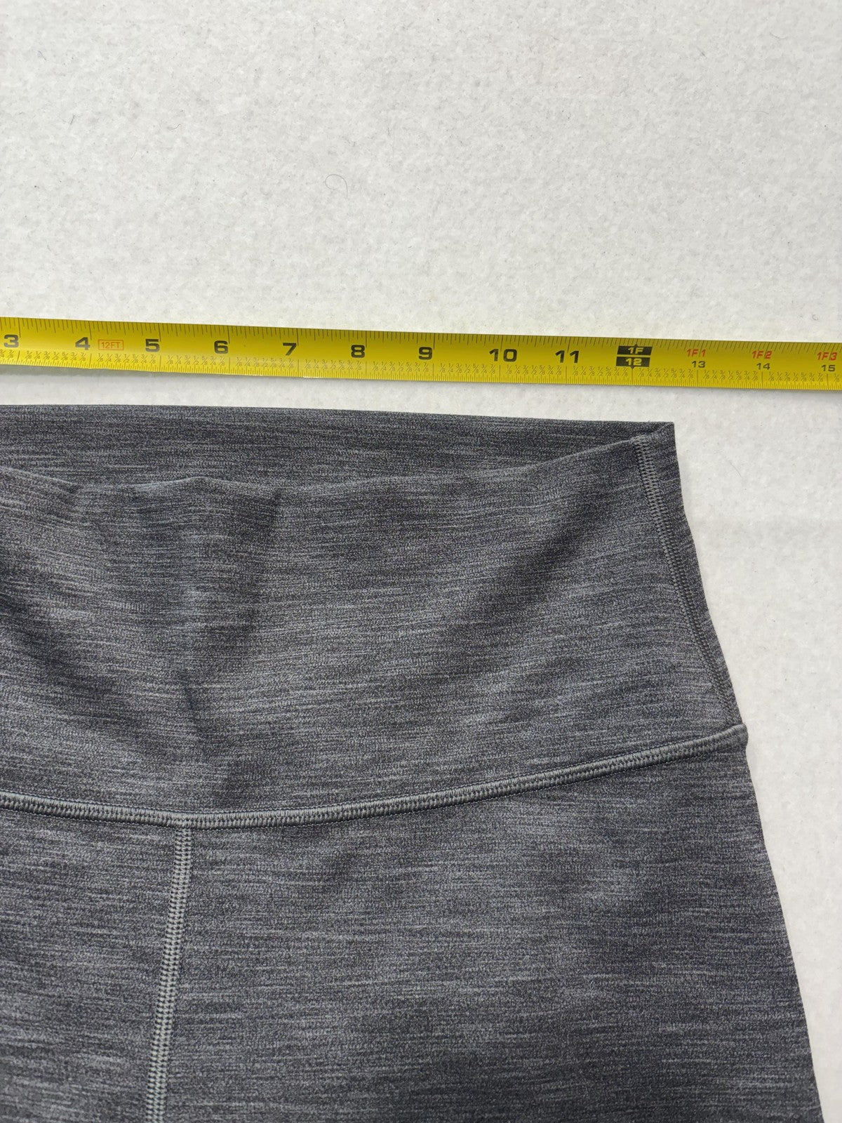 Lululemon Leggings Womens 8 Gray High Rise 27" Inseam Ankle Yoga Stretch Knit