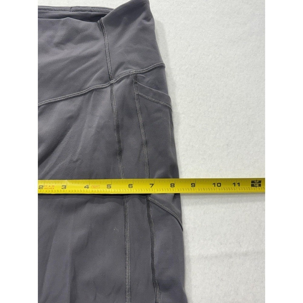 Lululemon Leggings Womens 6 Gray High Rise Cropped 23.5" Inseam Pocket Stretch