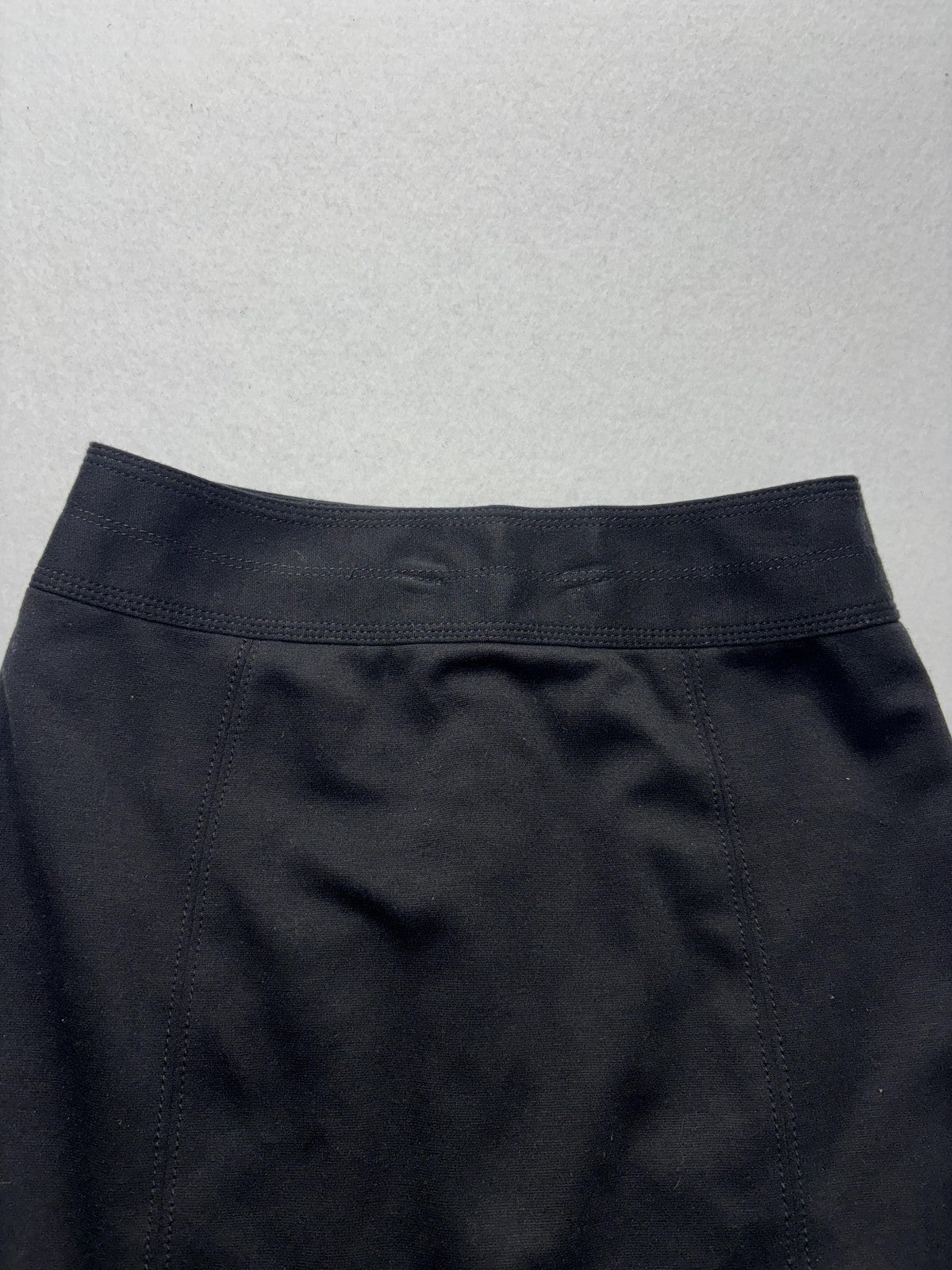 White House Black Market Skirt Womens 2 Black Stretch Pencil Knee Length Work