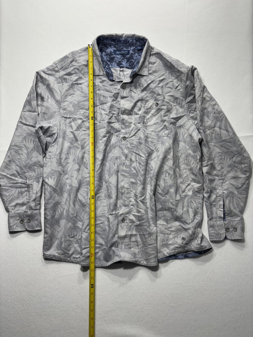 Tommy Bahama Shirt Mens 3XL Gray Canyon Beach Flannel Long Sleeve Button Up