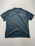 Nike Dri-FIT Running Shirt Mens XL Green Short Sleeve Reflective Tee AJ7565-328