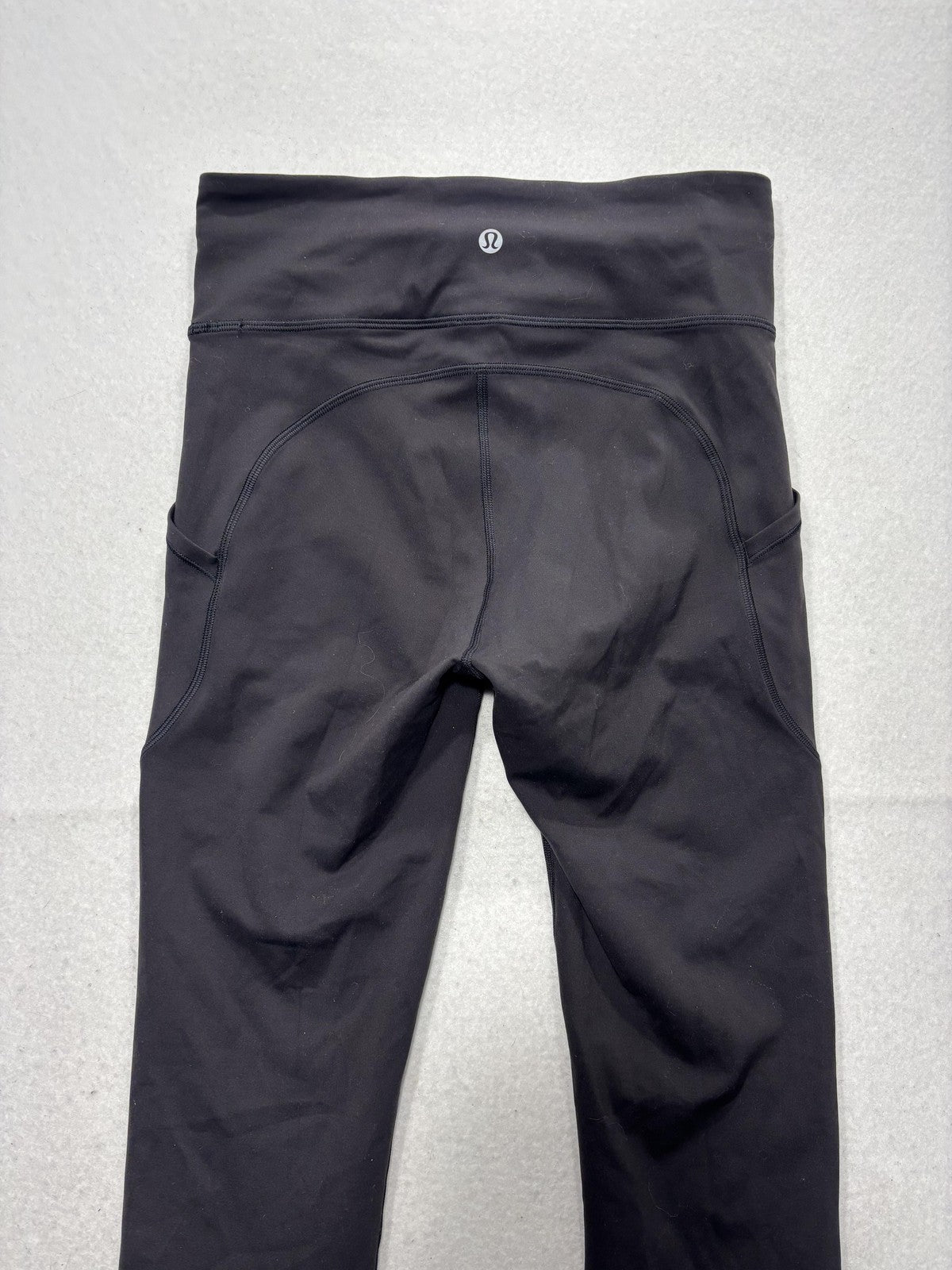 Lululemon Leggings Womens 6 Black High Rise 24.5" Inseam Ankle Yoga Athletic
