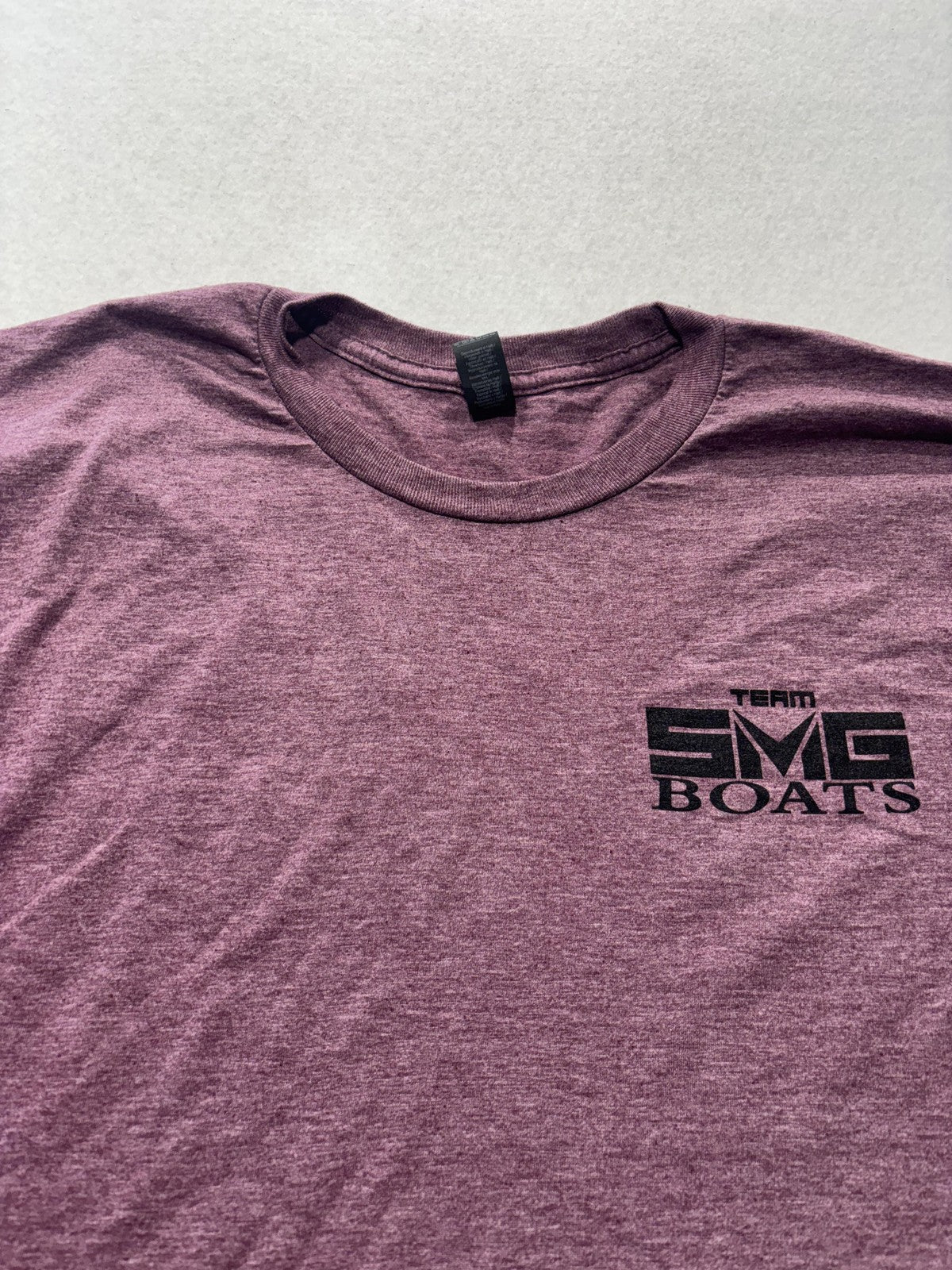 Gildan Shirt Mens XL Purple Team SMG Boats Axis Bennington Malibu Graphic Tee