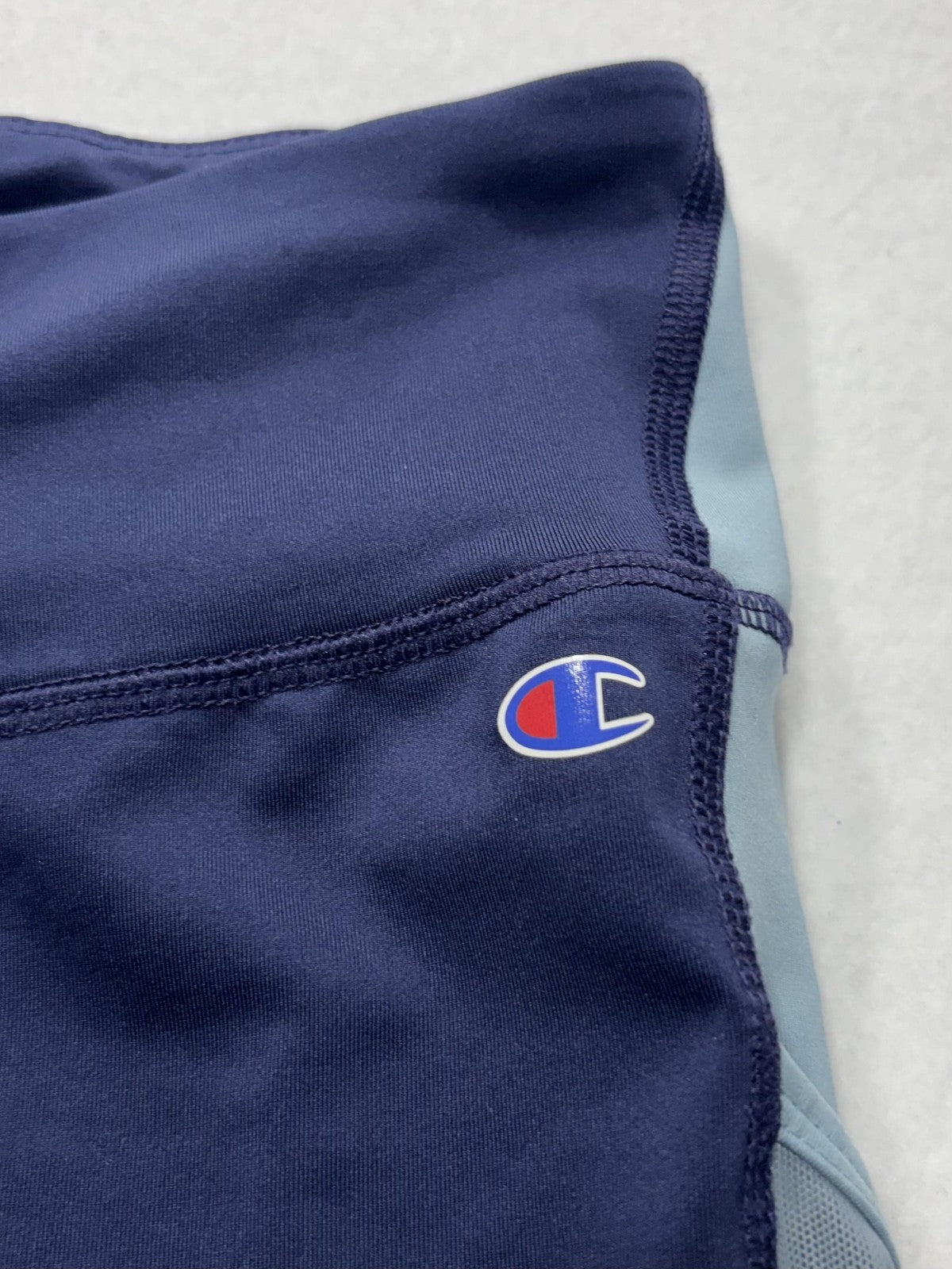 Champion Leggings Womens XL Blue Colorblock Zip Ankle Authentic Athleticwear