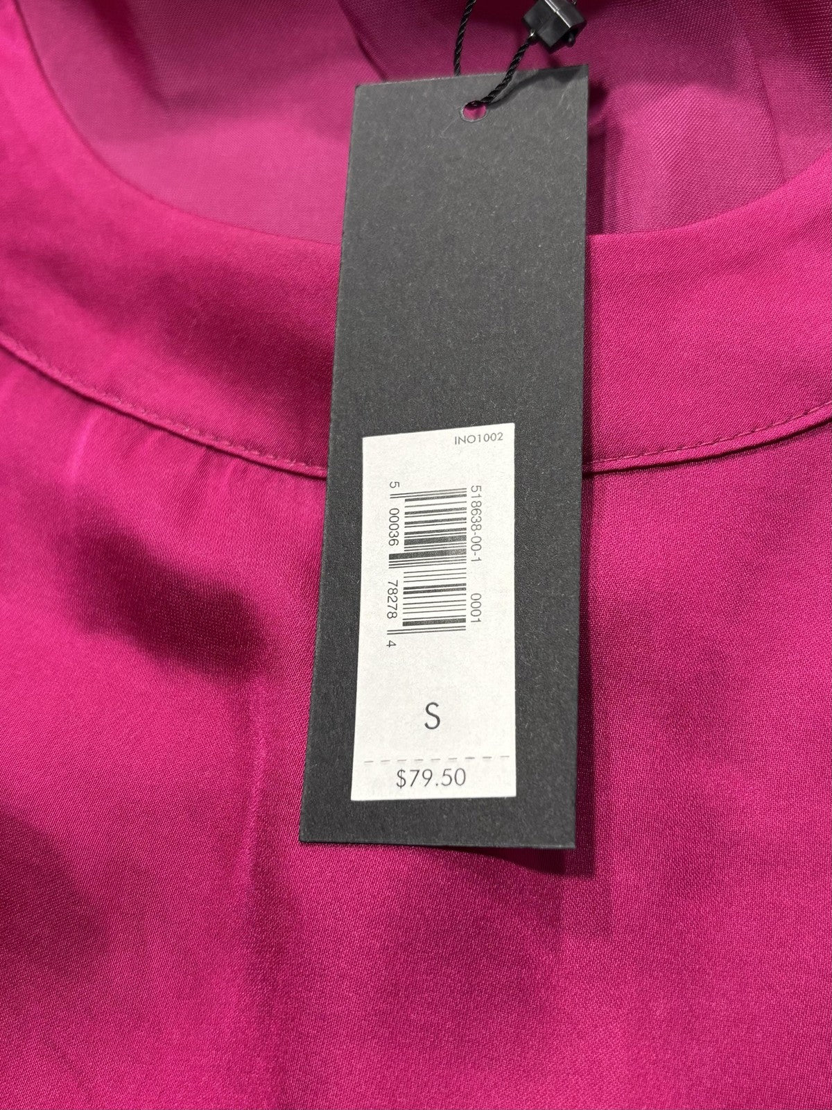 Banana Republic Top Womens S Pink Long Sleeve Scoop Neck Office Blouse