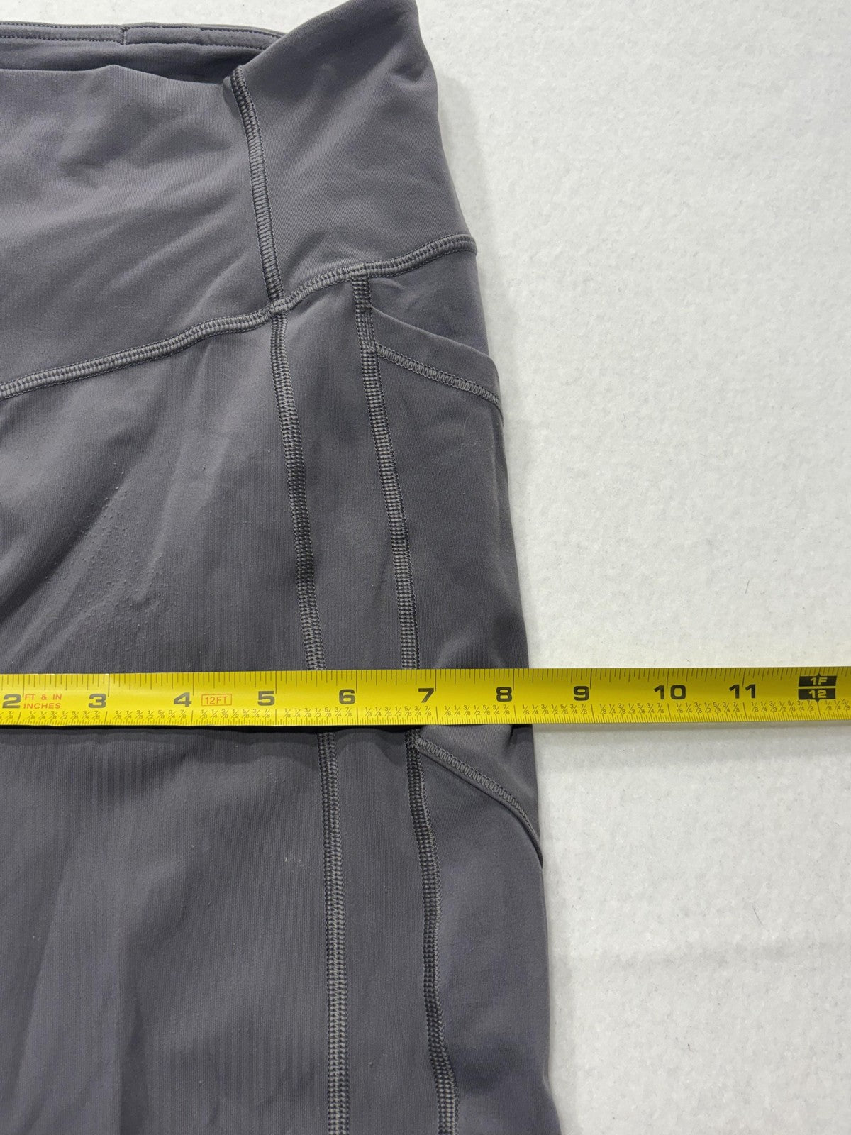Lululemon Leggings Womens 6 Gray High Rise Cropped 23.5" Inseam Pocket Stretch