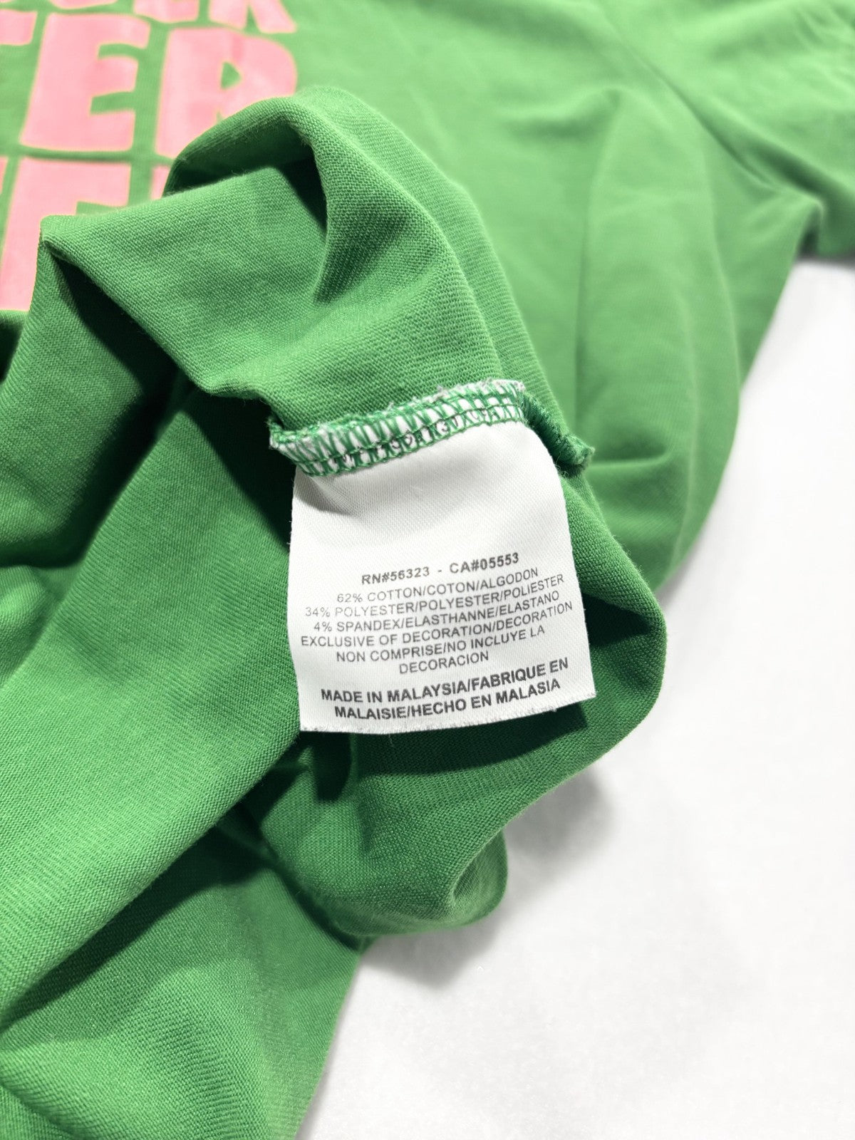 Nike Shirt Womens XL Green Dri-FIT Cotton Tee Stronger Faster Better Slogan