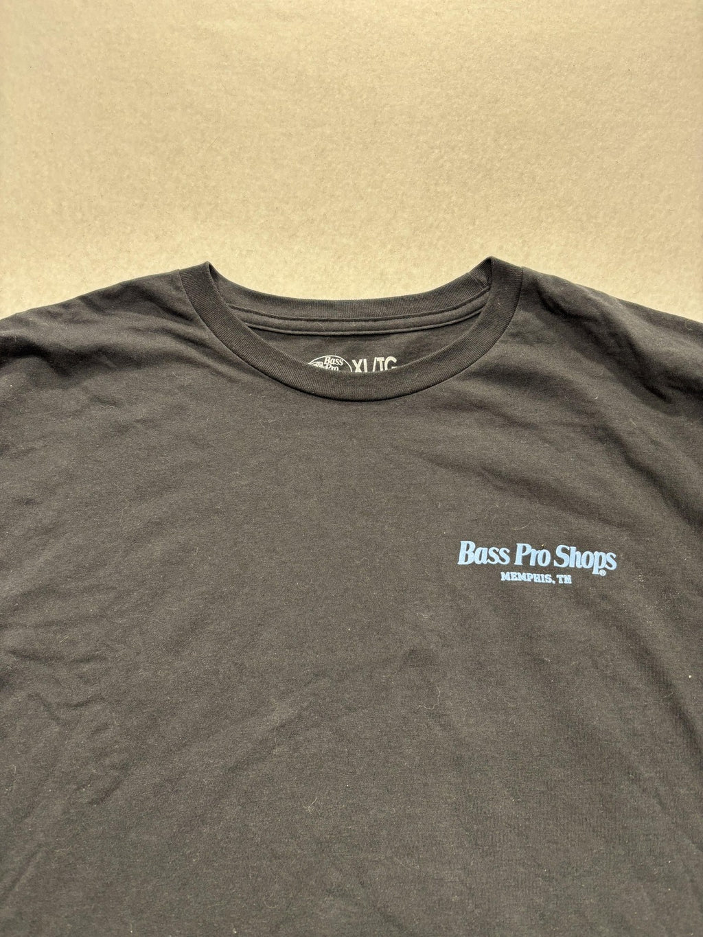 Bass Pro Shops Shirt Mens XL Black Memphis Pyramid Graphic Tee Fishing Music