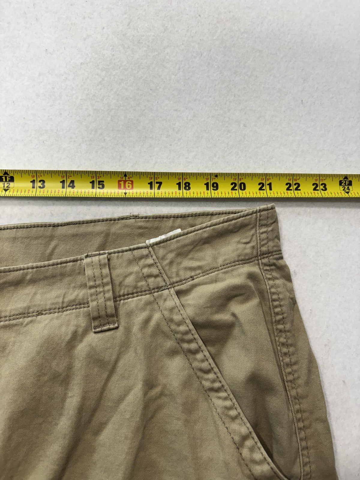 Wrangler Mens Relaxed Fit Cargo Shorts 40 Beige Canvas Stretch Hiking 11231492f