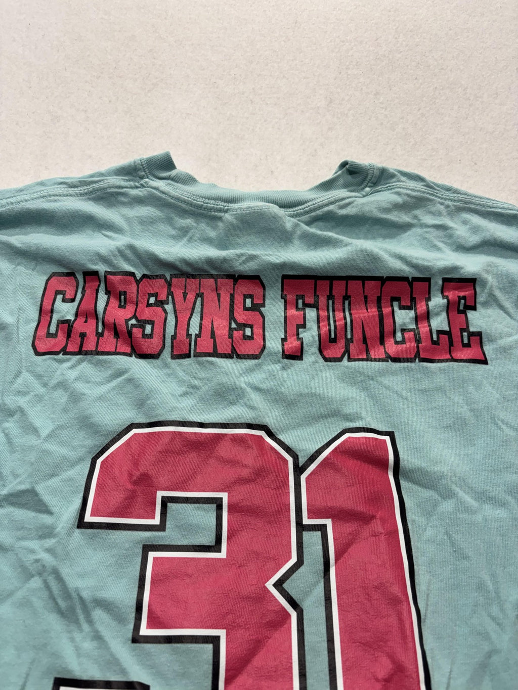 Comfort Colors Shirt Mens Medium Green TNT Carsyns Funcle 31 Graphic Tee Funny