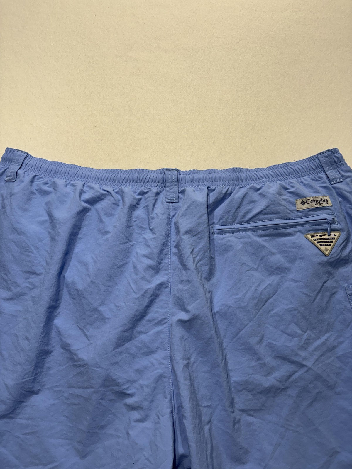 Columbia PFG Omni-Shade Swim Shorts Mens 2XL Blue Fishing Quick Dry Mesh Lined