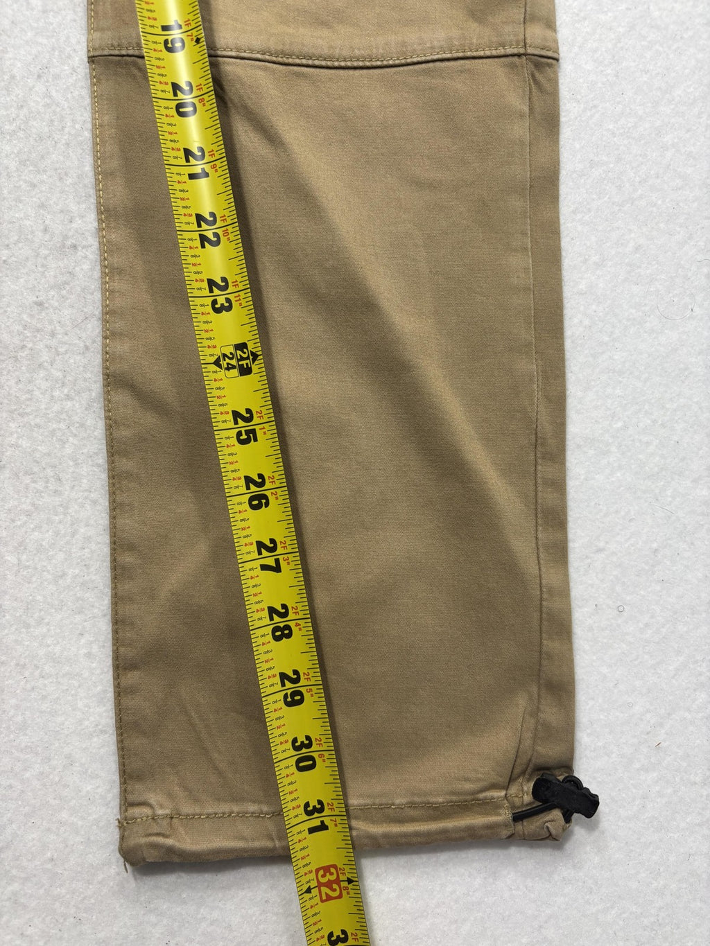 PacSun Cargo Pants Mens 34x32 Beige Slim Tapered Elastic Waist Jogger 133BT107