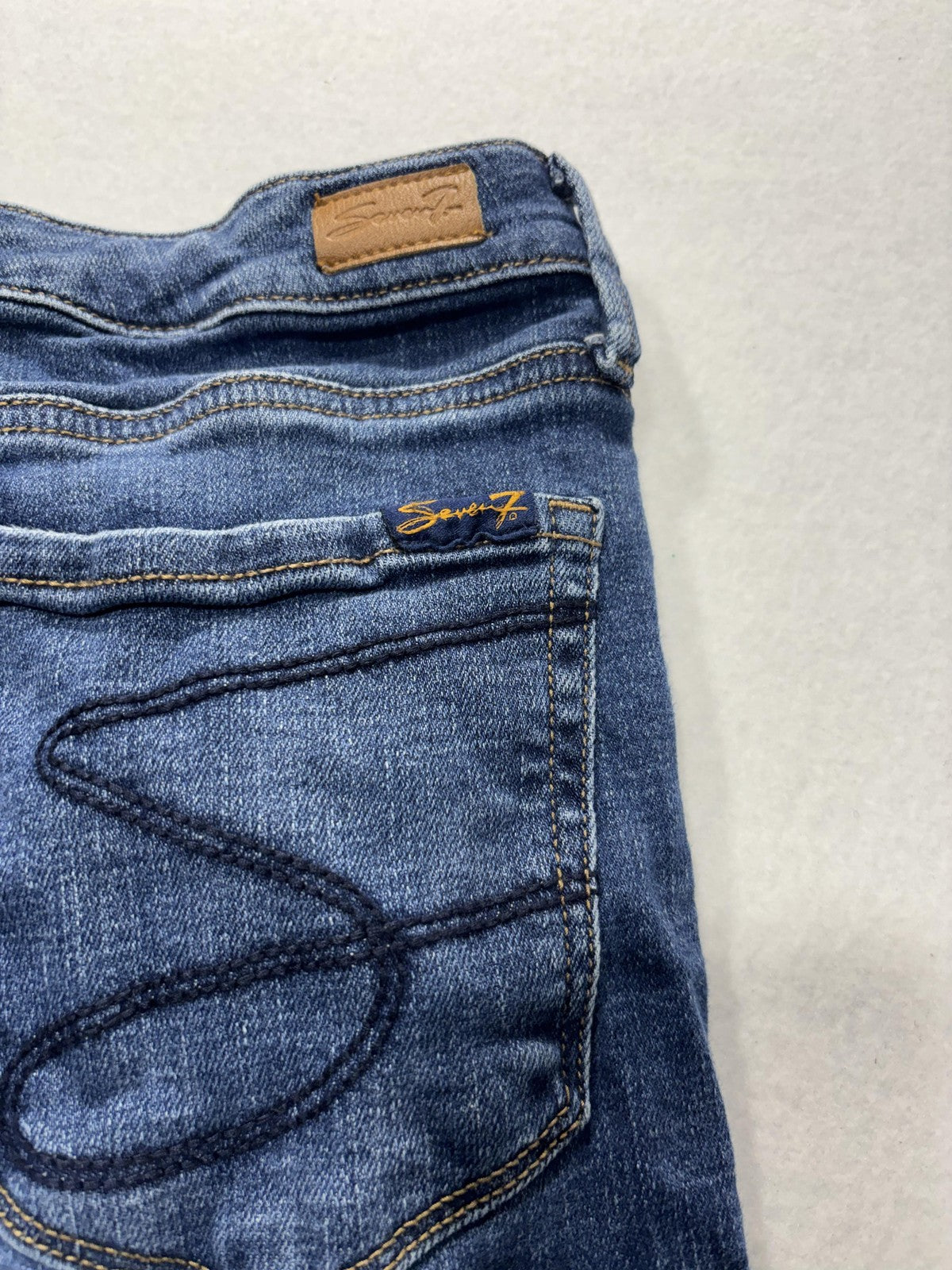 Seven7 Jeans Womens 6 Blue Medium Wash Metro Ultra High Rise Skinny 29x29.5