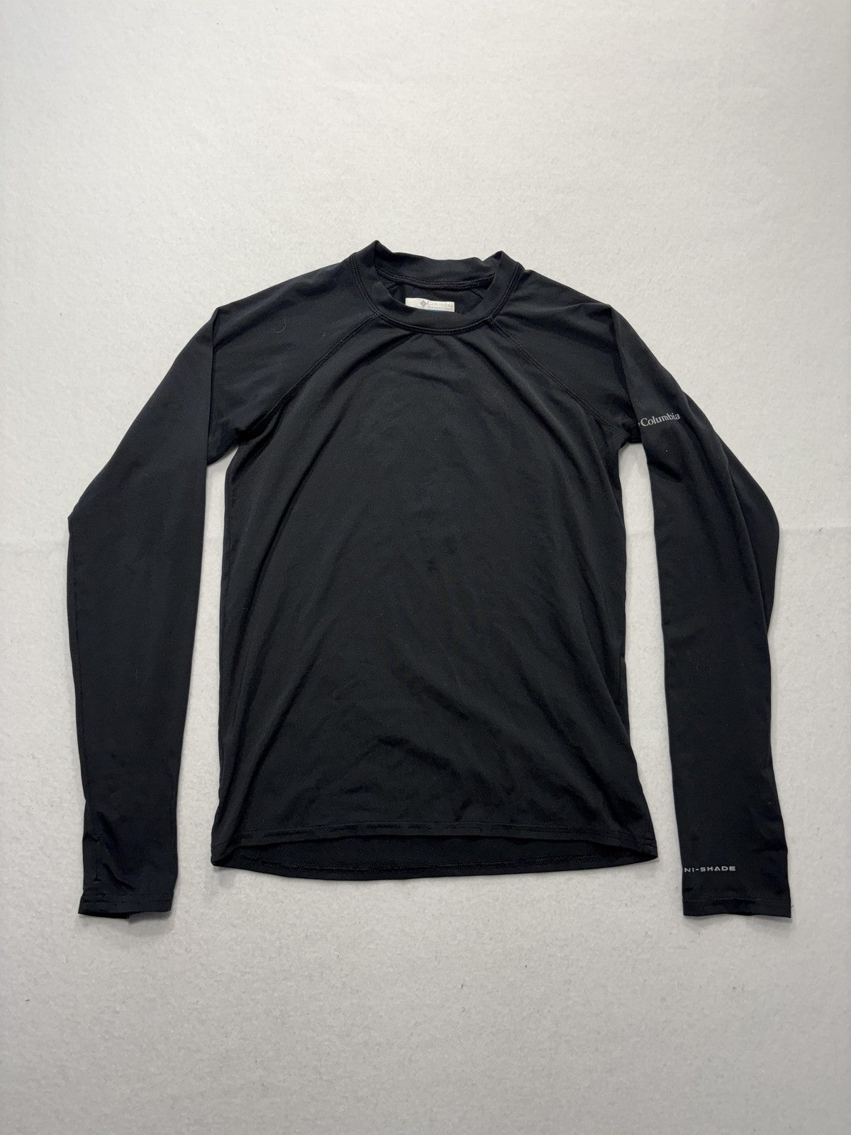 Columbia Shirt Youth Large 14/16 Black Omni-Shade Long Sleeve Sun Protection