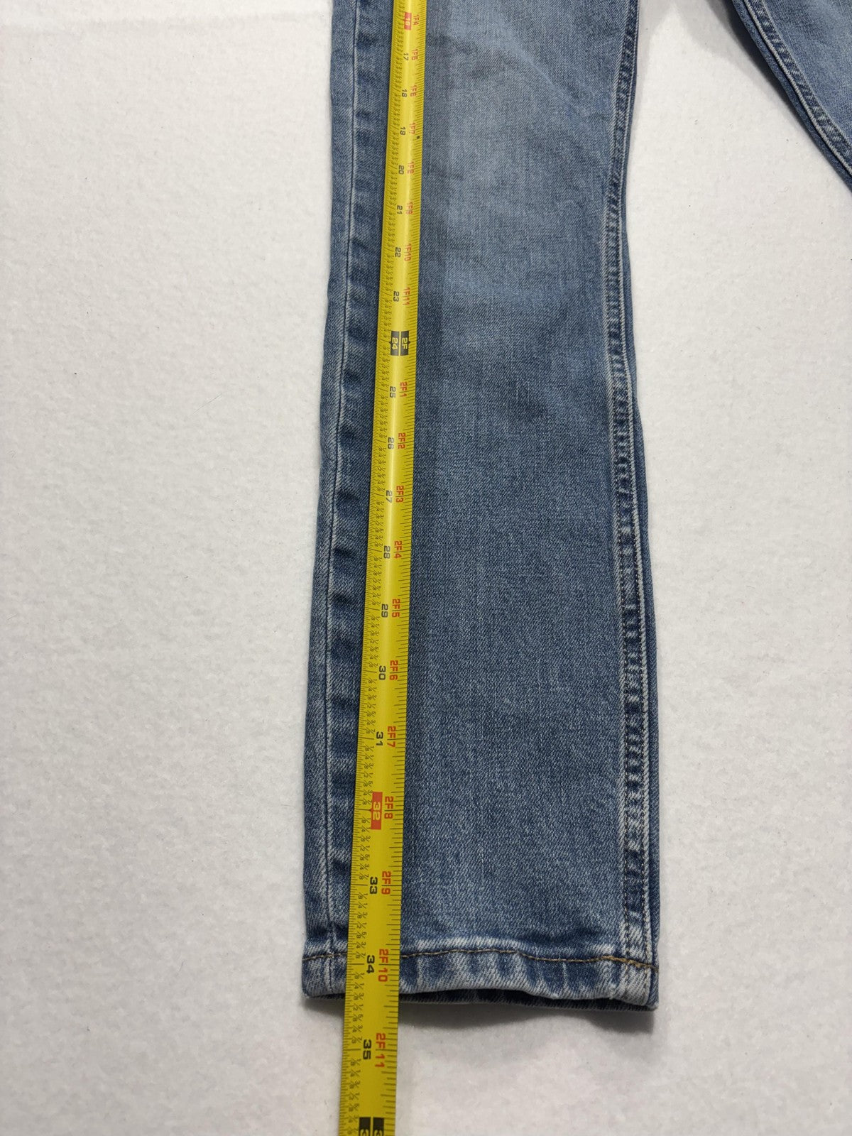 Everlane Jeans Womens 28 Blue Medium Wash Skinny Mid Rise Stretch 28x28.5