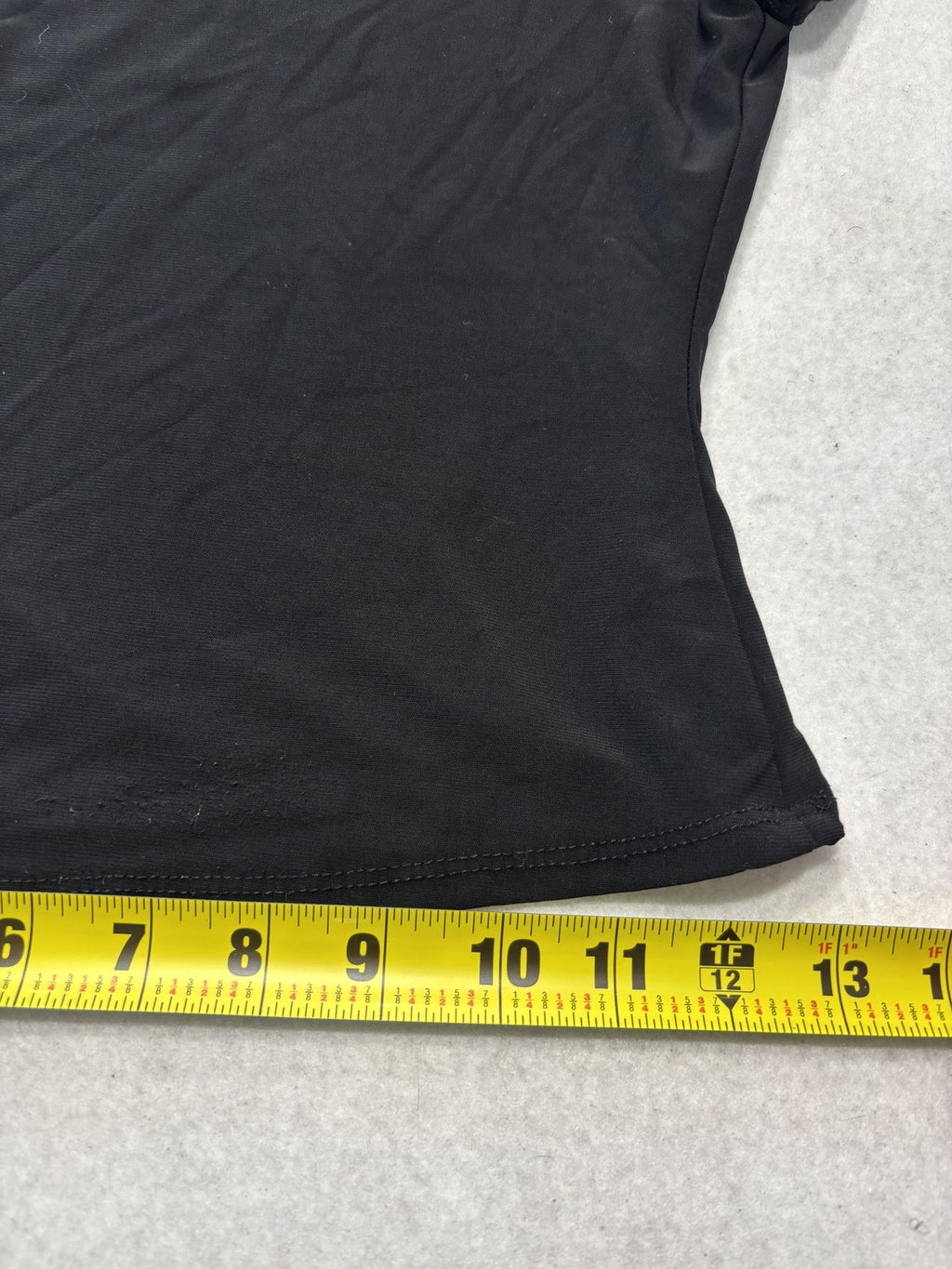 Vibe Sportswear Shirt Womens XS Black Square Neck Short Sleeve Tee Basic Stretch