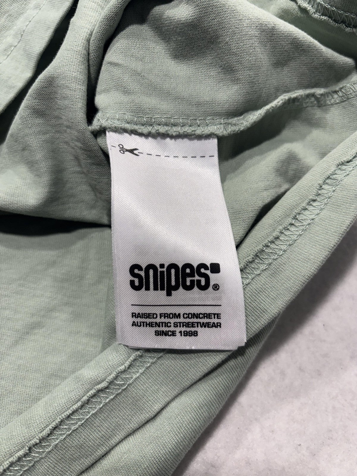 Snipes Shirt Mens Large Green Basic Logo Crew Neck Short Sleeve Tee Streetwear