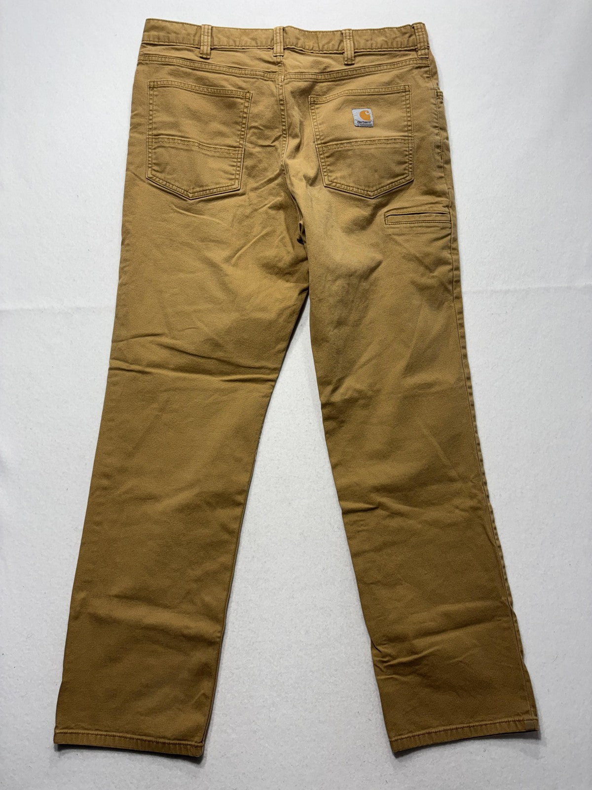 Carhartt Rugged Flex Pants Mens 36x34 Brown Relaxed Fit Canvas Workwear Casual