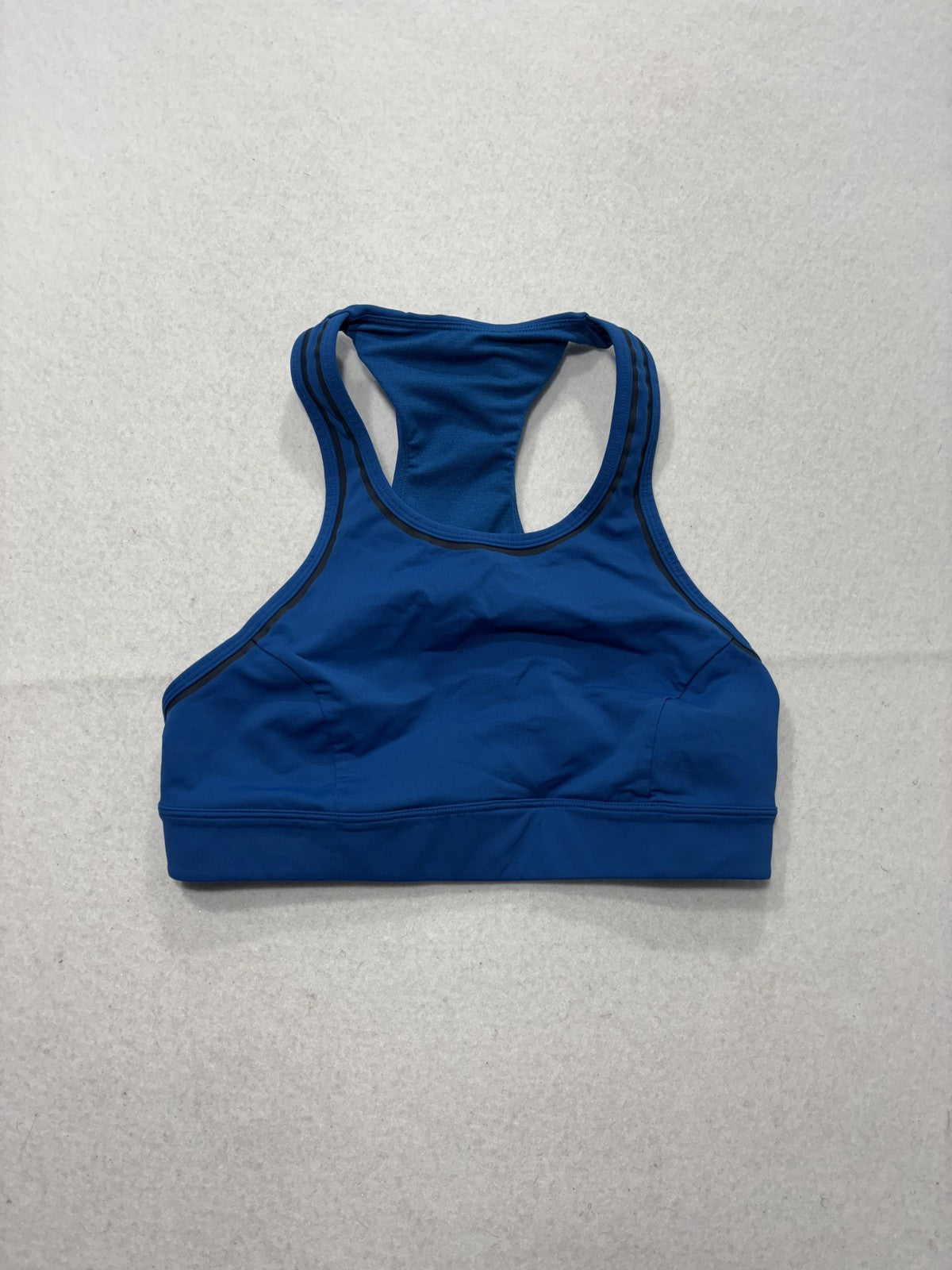 Lululemon Sports Bra Womens 8 Blue Racerback Medium Support Reflective Running