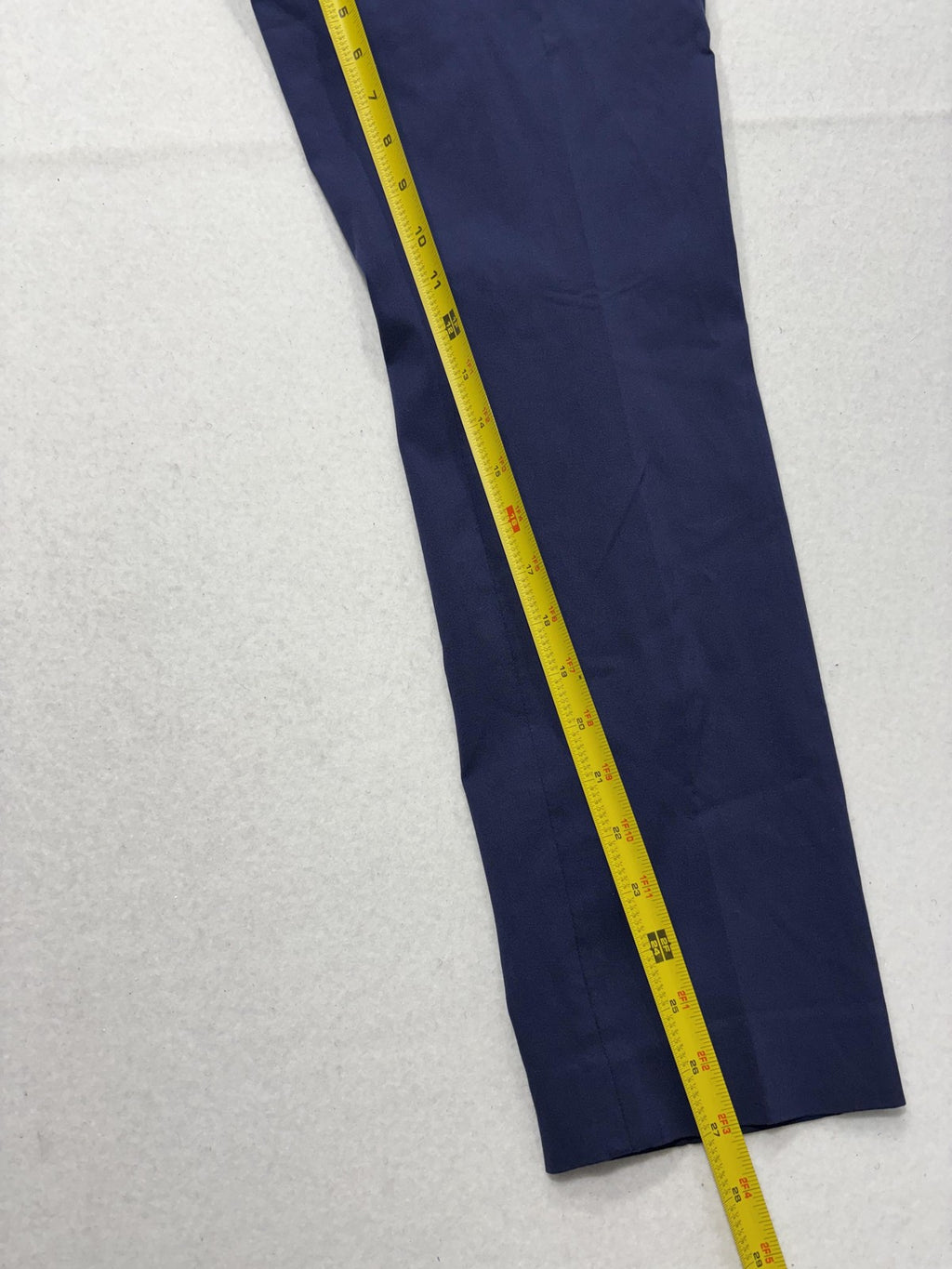 MICHAEL Michael Kors Dress Pants Womens 8 Blue Twill Slim Stretch Flat Front