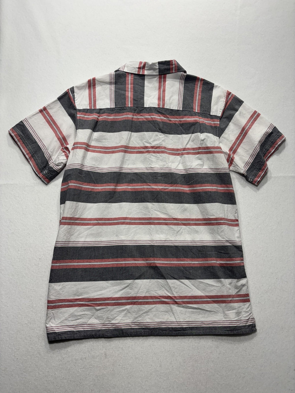 Columbia Shirt Mens Large Multicolor Striped Short Sleeve Button Up Casual