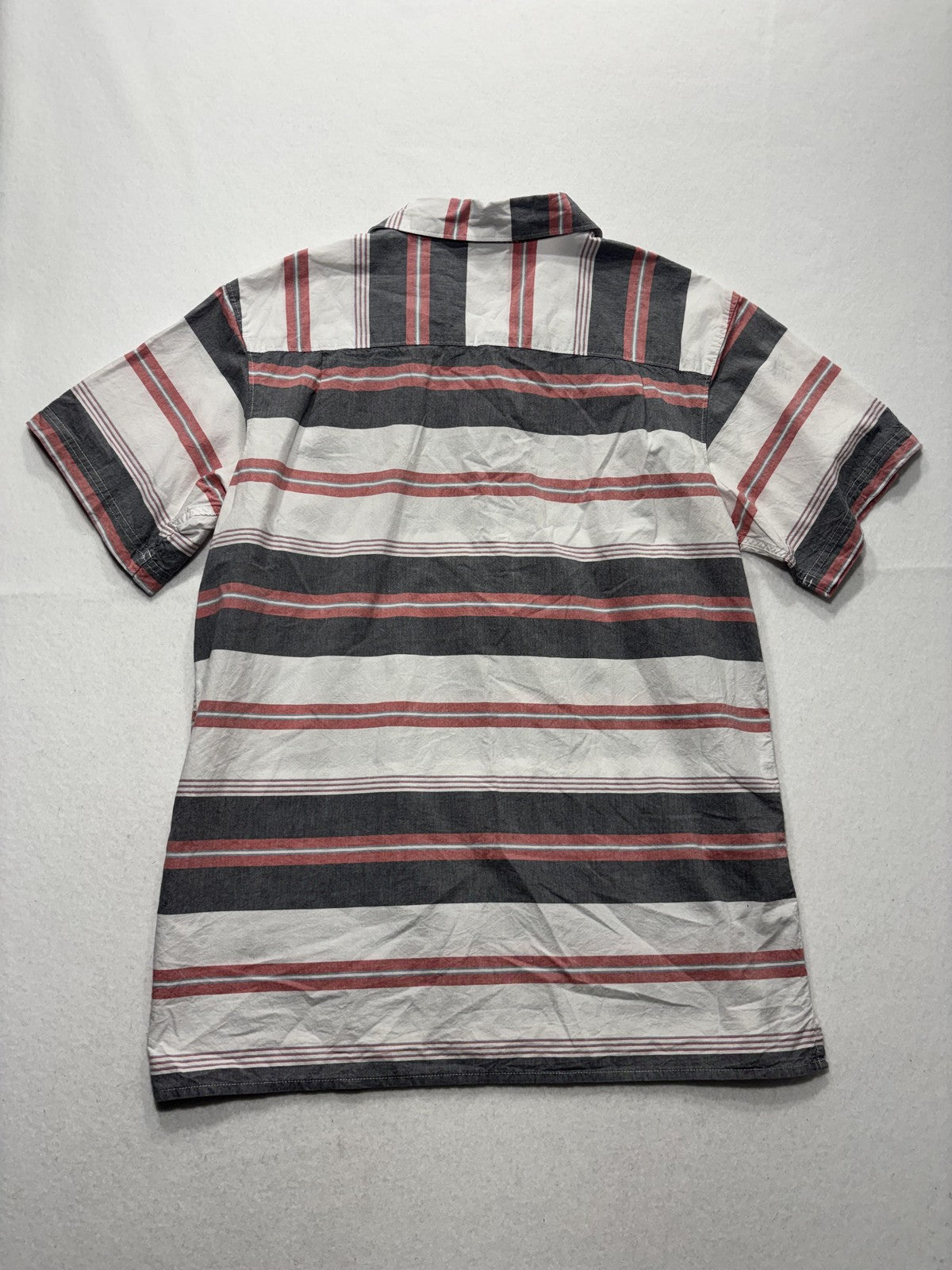 Columbia Shirt Mens Large Multicolor Striped Short Sleeve Button Up Casual