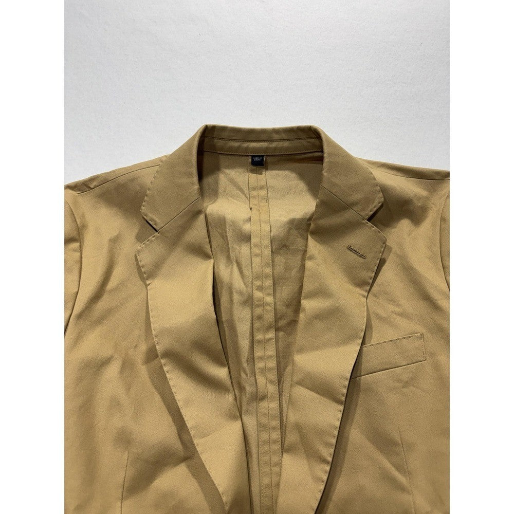 J.Crew Thompson Suit Jacket Mens 38R Beige Cotton 2-Button Blazer BW431 NEW