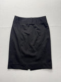 White House Black Market Skirt Womens 2 Black Stretch Pencil Knee Length Work