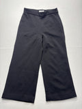 Pearl By Lela Rose Dress Pants Womens 8 Black Quilted Jersey Lynn Pant Wide Leg