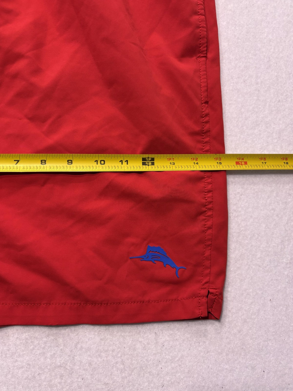 Tommy Bahama Swim Shorts Mens Big 2XLT Red Elastic Waist Mesh Lined Quick Dry