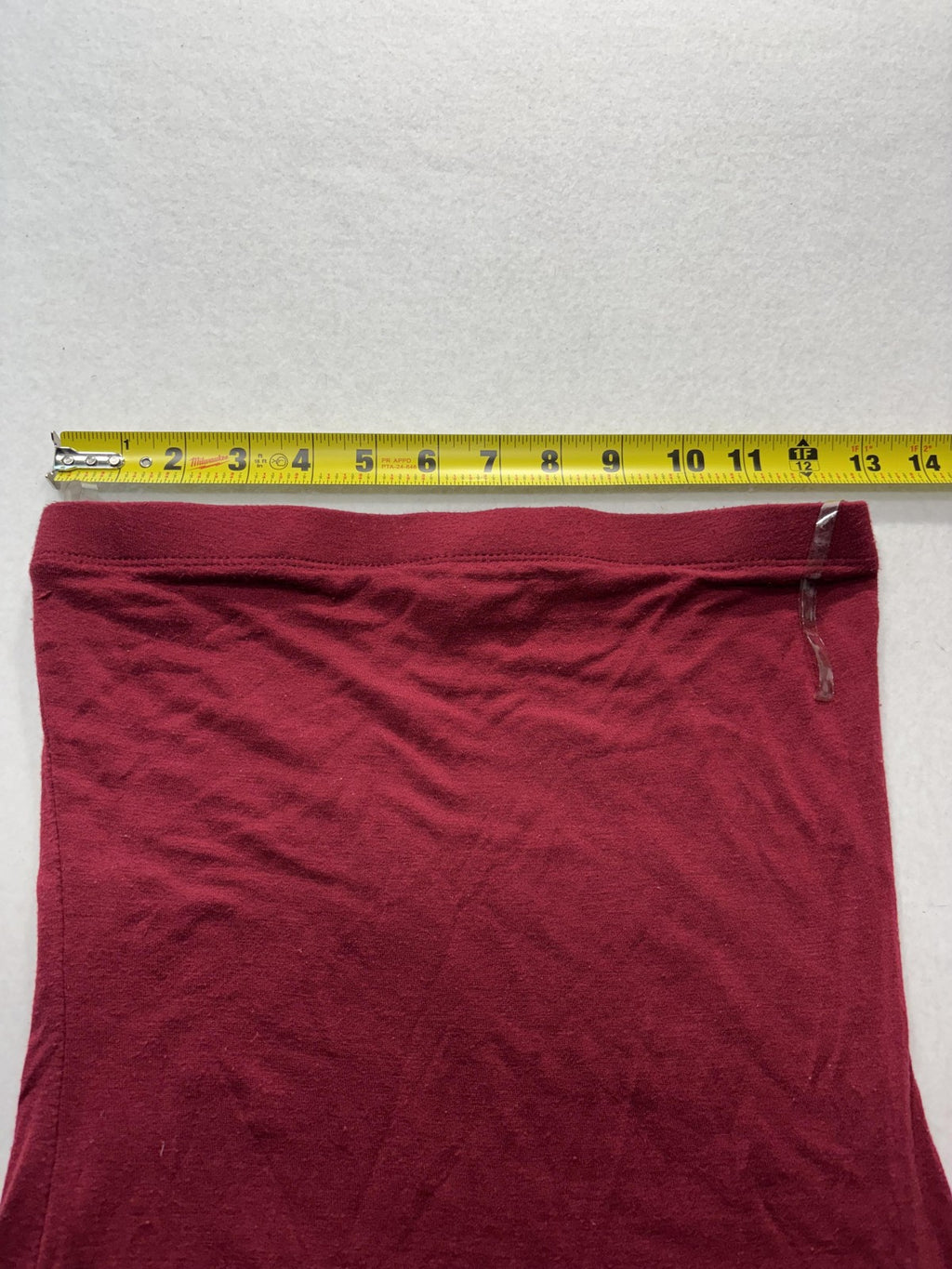 Better Be Dress Womens Small Red Strapless Jersey Maxi Tube Bodycon Casual