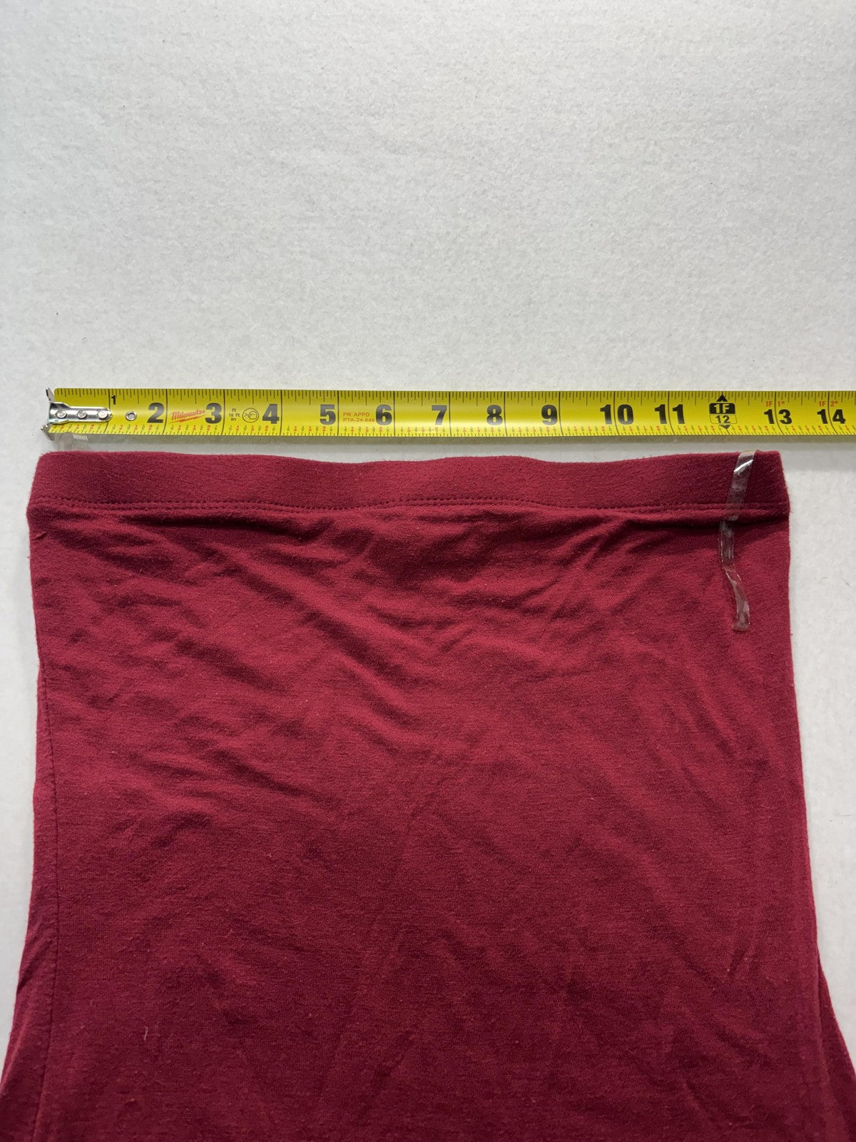 Better Be Dress Womens Small Red Strapless Jersey Maxi Tube Bodycon Casual