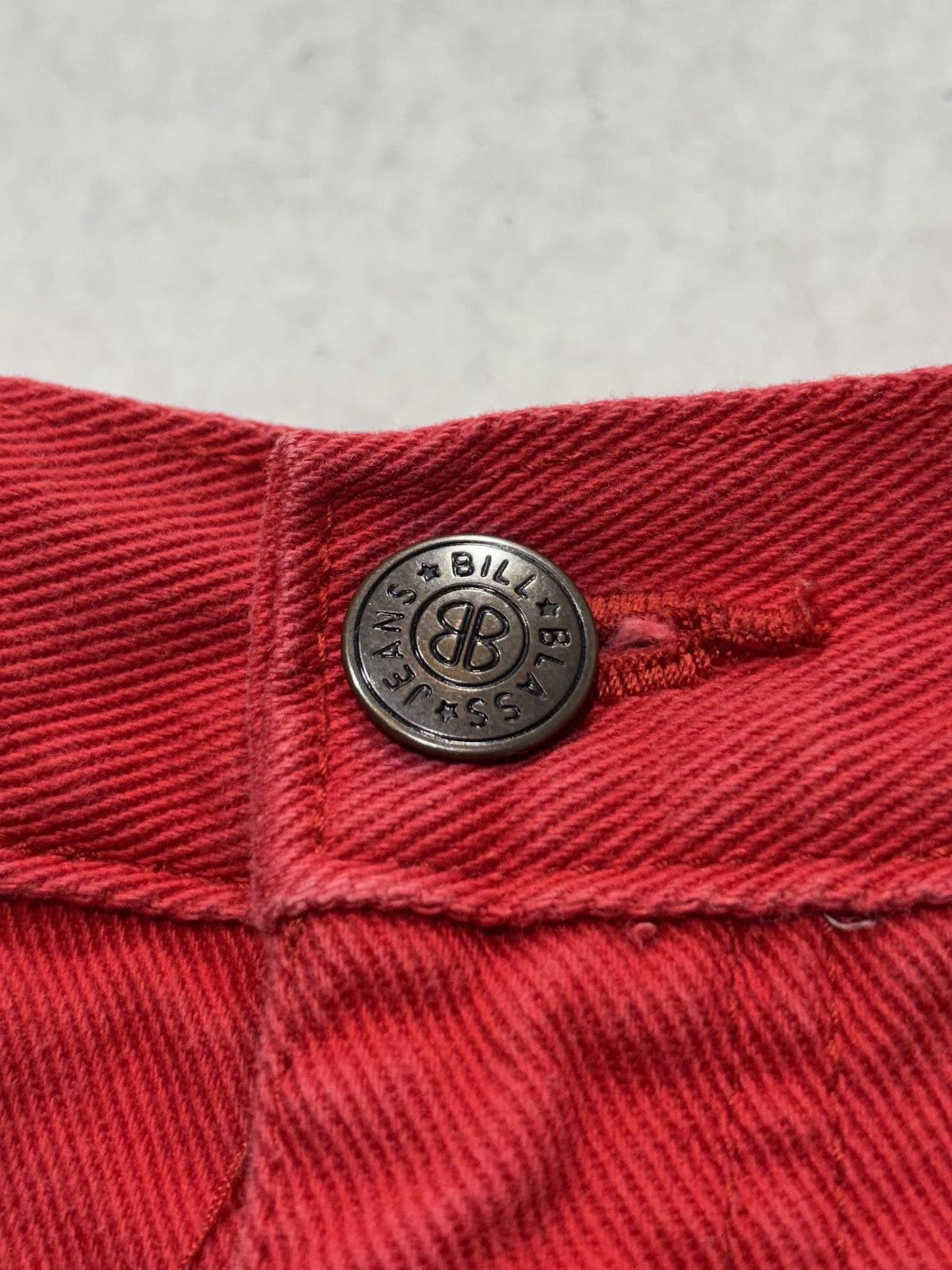 Bill Blass Jeans Shorts Womens 6 Red Denim Mom High Rise 5 Pocket Casual Summer