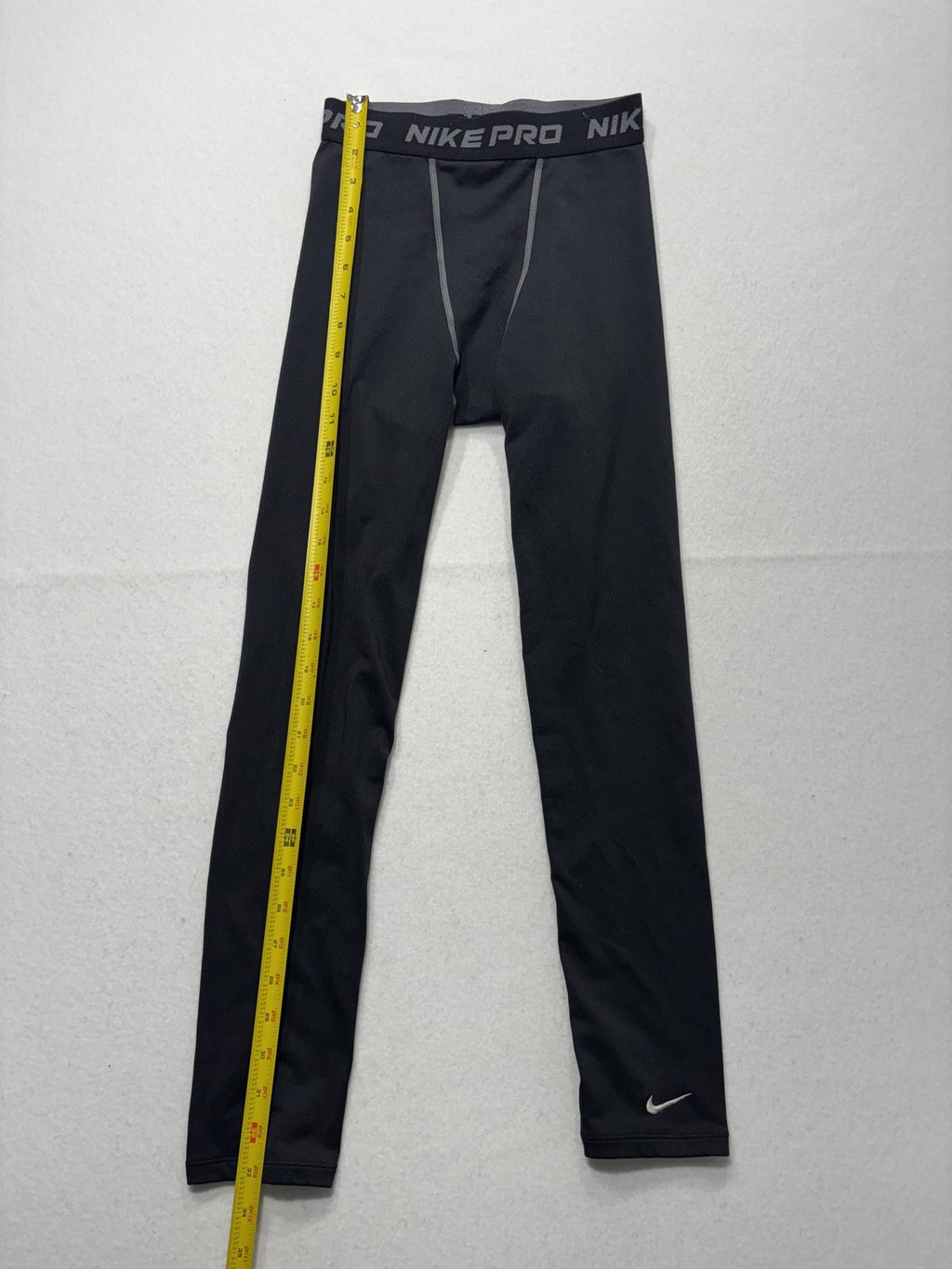 Nike Pro Compression Leggings Boys Large 14-16 Black NikeFIT Running Athletic