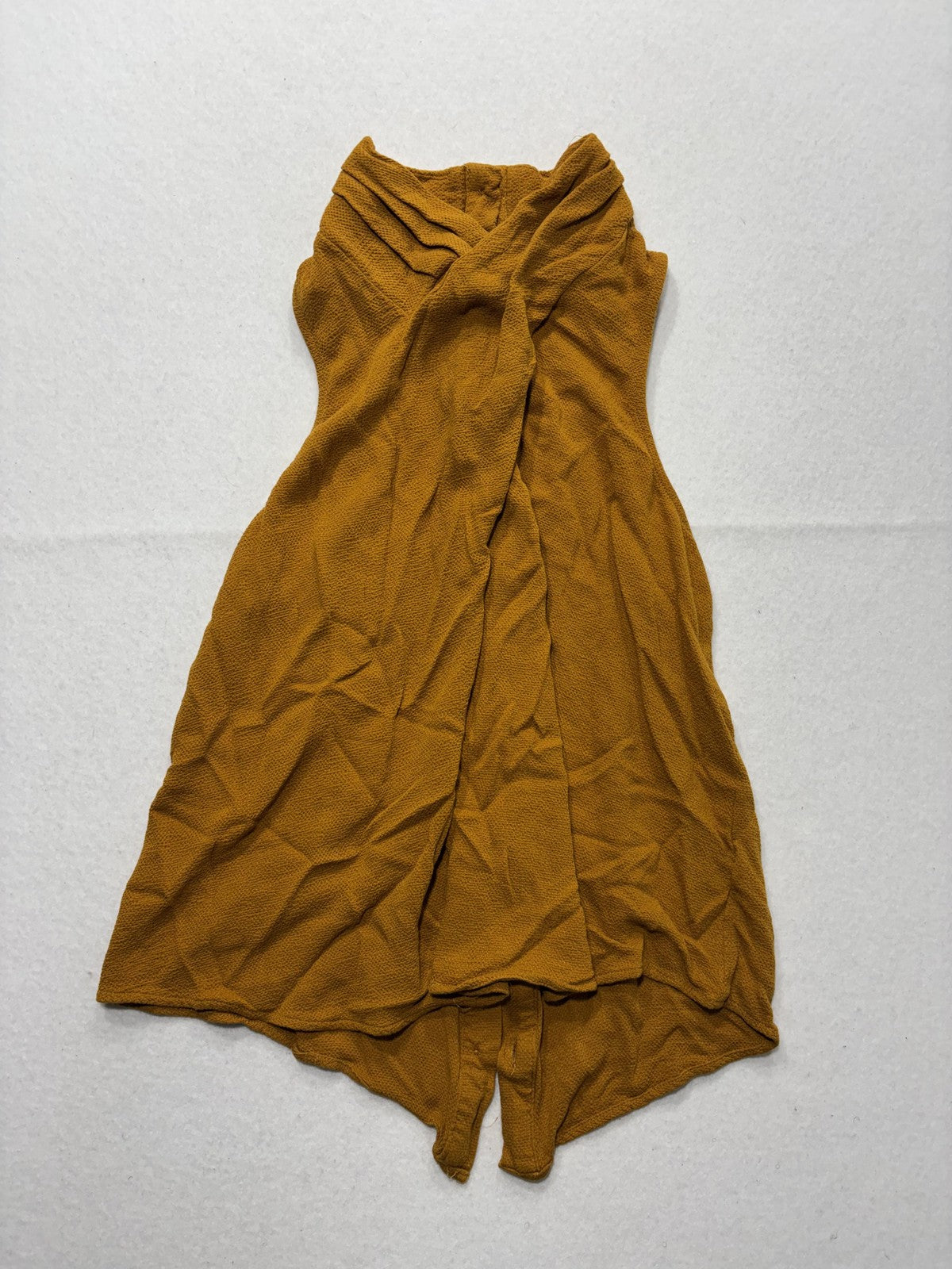 Maeve By Anthropologie Blouse Womens 6 Yellow High Neck Sleeveless Button Tunic