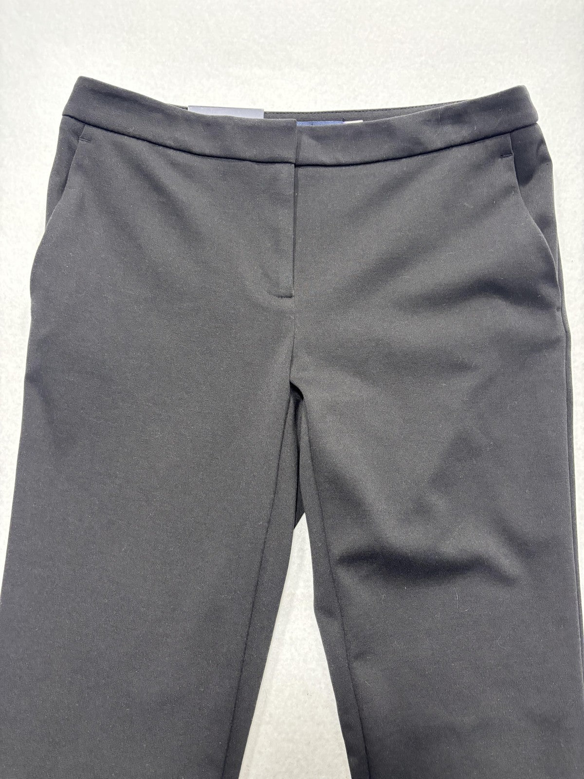Tommy Hilfiger Dress Pants Womens 2 Black Newport Ankle Ponte Slim Leg Work