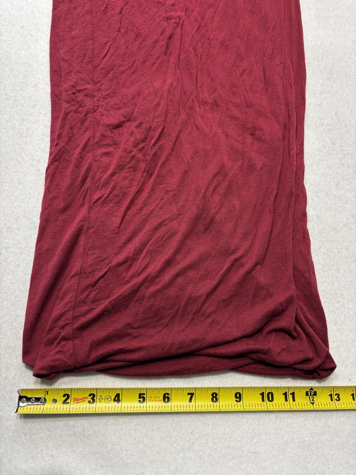 Better Be Dress Womens Small Red Strapless Jersey Maxi Tube Bodycon Casual
