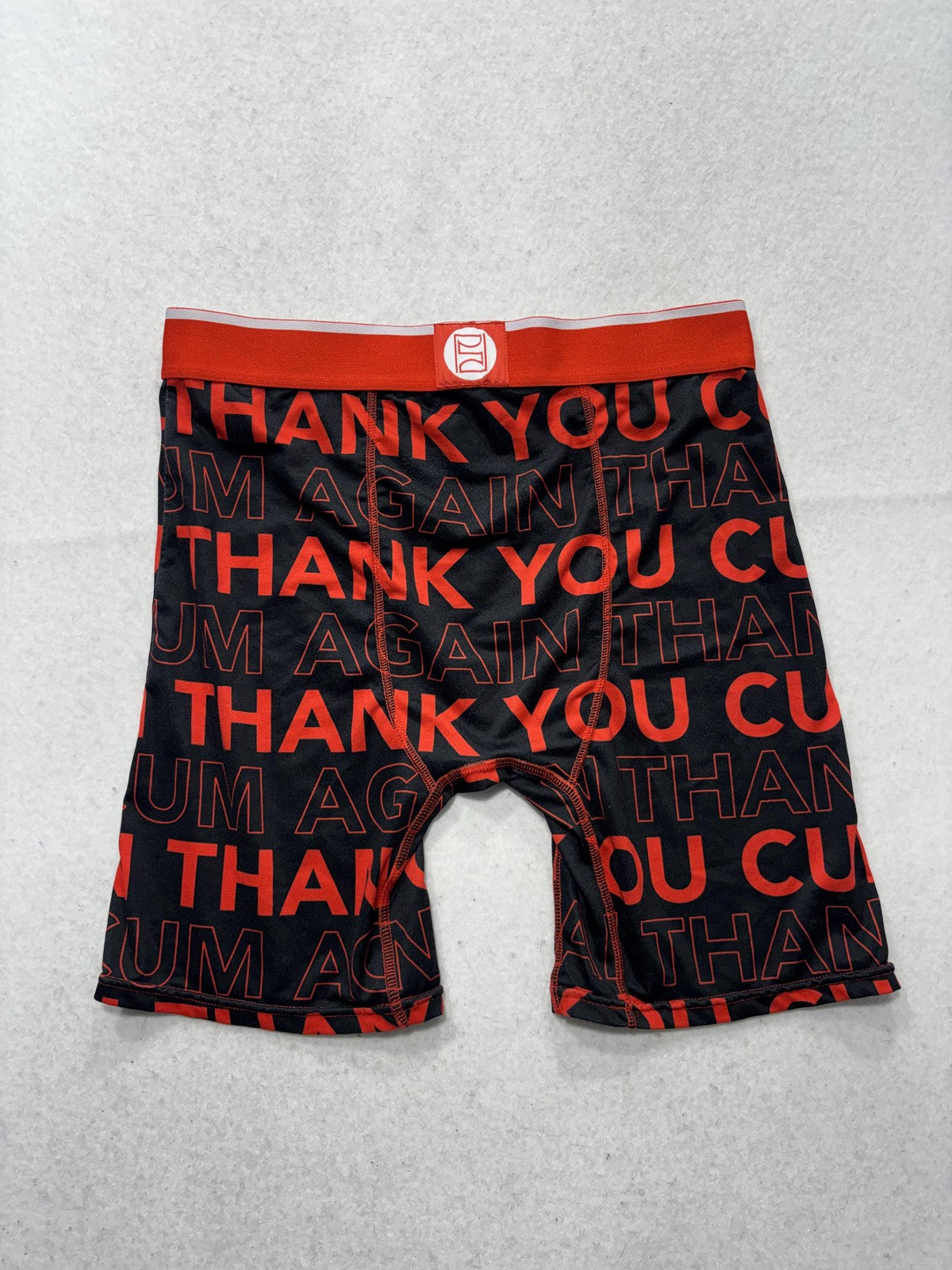 PSD Boxer Briefs Mens Medium Black Thank You Graphic Funny Stretch Underwear