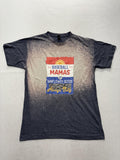 Tultex Shirt Womens Medium Gray Baseball Mamas Sunflower Seeds Graphic Tee